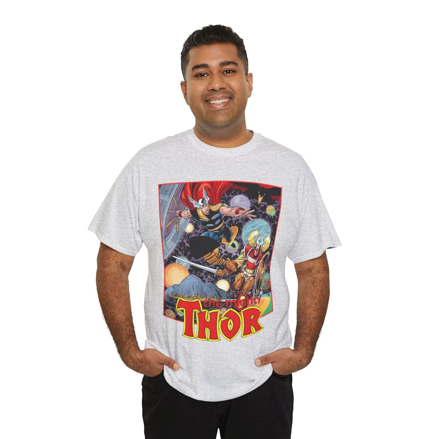 Mighty Thor T-Shirt - Walt Simonson Art - Odin, Asgard - 1980s Series - Marvel Comics