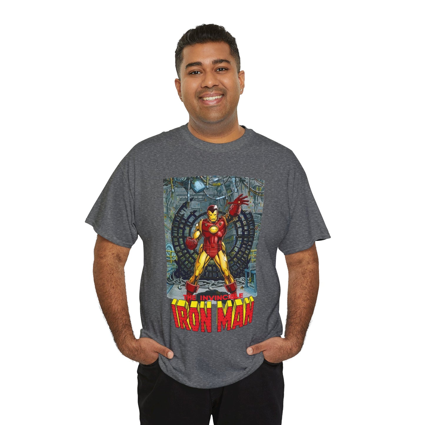 Iron Man T-Shirt - Bob Layton Art - Tony Stark Armor - Avengers Member & Leader - Marvel Comics