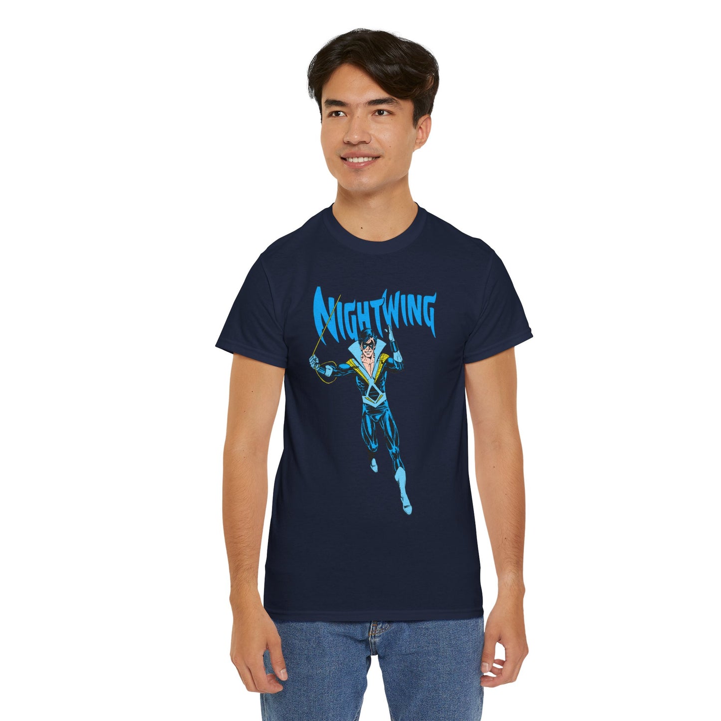 Nightwing T-Shirt - George Perez Art - New Teen Titans, Dick Grayson - DC Comics - Batman's Former Sidekick, Titans Leader