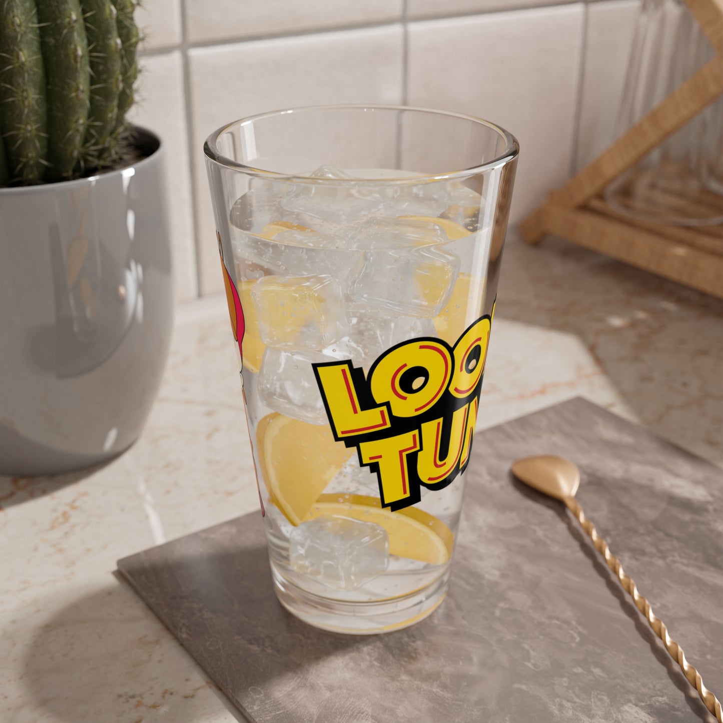 Elmer Fudd Pint Glass, 16oz - Looney Tunes - Merrie Melodies - Bugs Bunny's Arch Nemesis