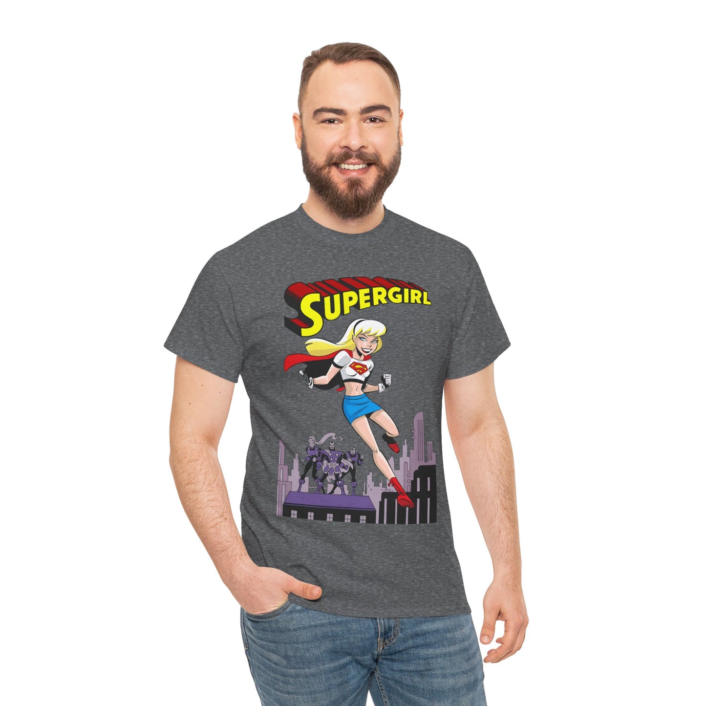 Supergirl T-Shirt - Bruce Timm Art - DC Comics Animated Series 1990s - Kara, Superman's Cousin
