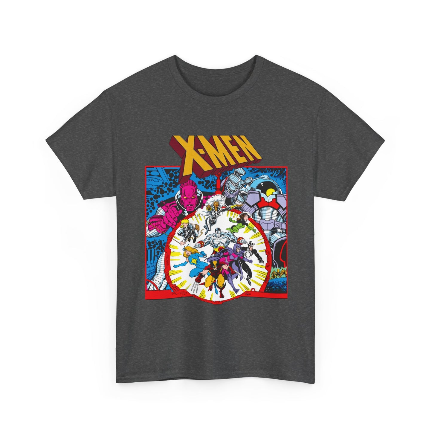 Uncanny X-Men T-Shirt - Arthur Adams Art - Wolverine, Havok, Rogue, Colossus, Psylocke, Longshot, Storm, Dazzler - High Evolutionary - Marvel Comics