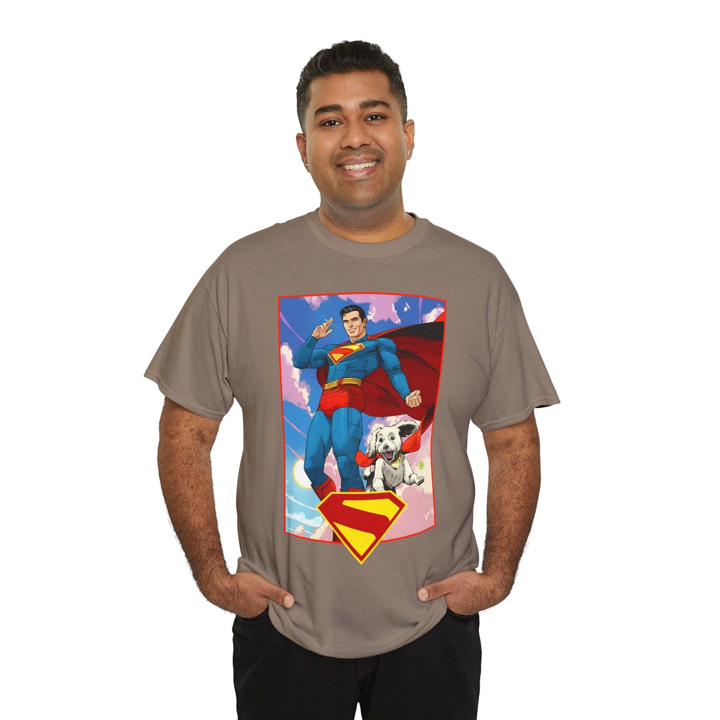Superman & Krypto T-Shirt - DC Comics - New James Gunn Movie 2025 - Dan Mora Art - Man of Steel