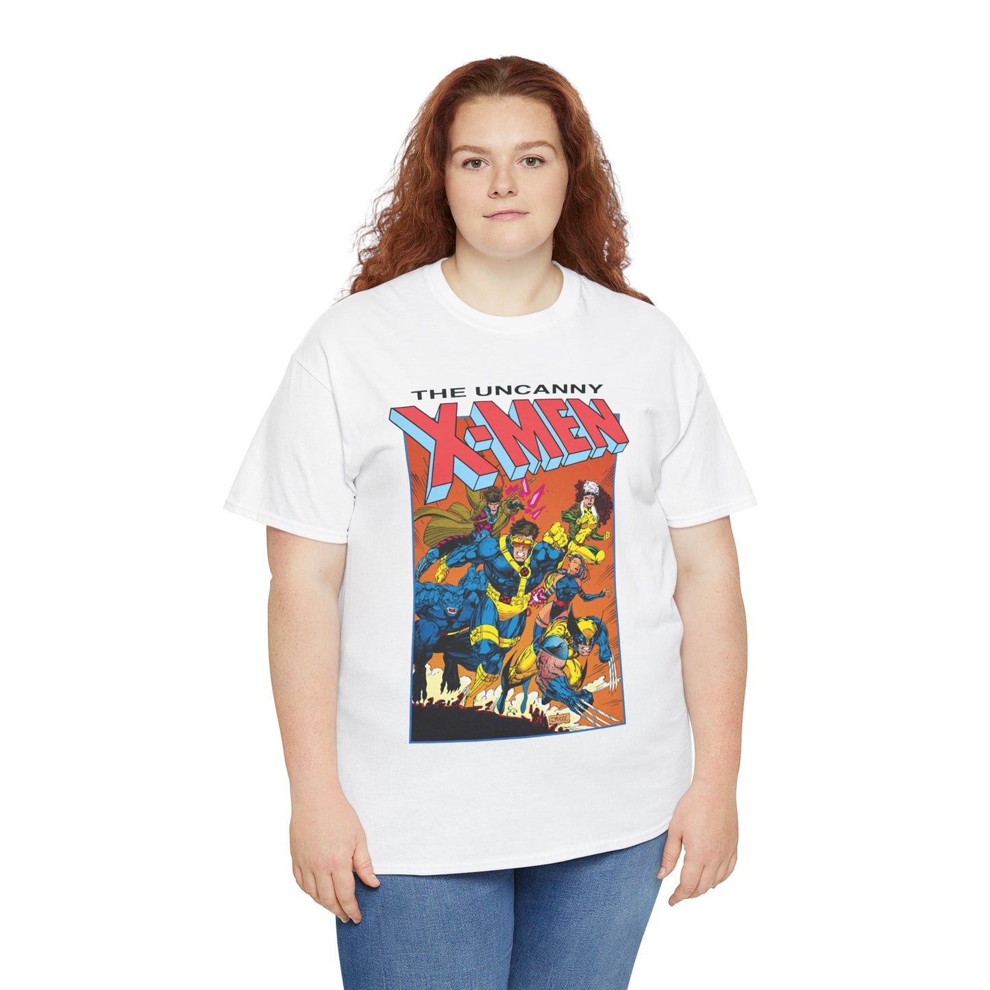 Uncanny X-Men T-Shirt - Jim Lee Art - Cyclops, Wolverine, Gambit, Rogue, Psylocke, Beast - Marvel Comics Mutants