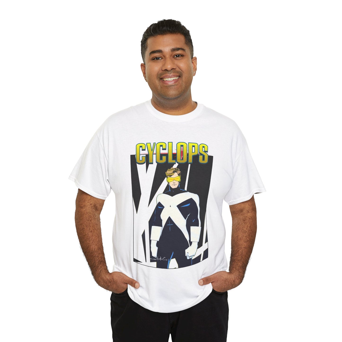 Cyclops T-Shirt - Walt Simonson Art - X-Men, X-Factor Member & Leader - Scott Summers - Marvel Comics