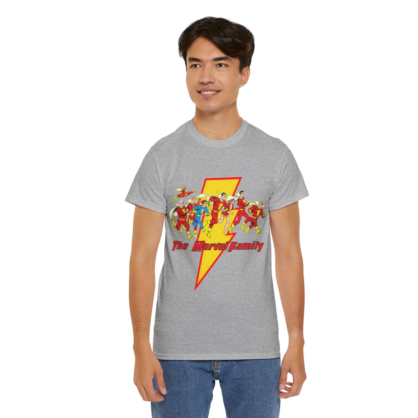 Marvel Family T-Shirt - Shazam - DC Comics - Mary Marvel, Hoppy the Marvel Bunny, Uncle Marvel, Captain Marvel Jr - DC Who's Who Art