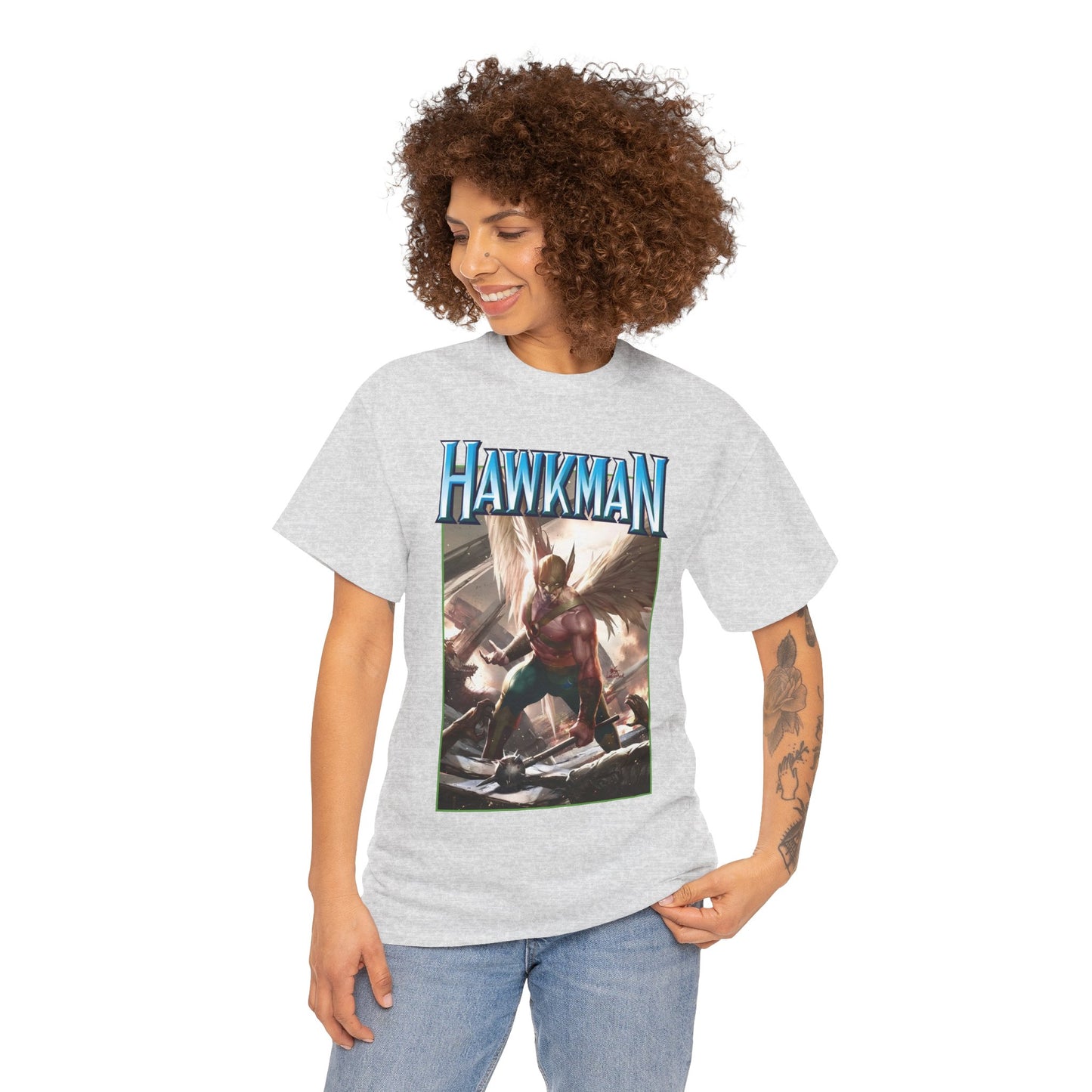 Hawkman T-Shirt - Lee Inhyuk Art - Carter Hall - JLA Member - Nth Metal - Thanagar - DC Comics