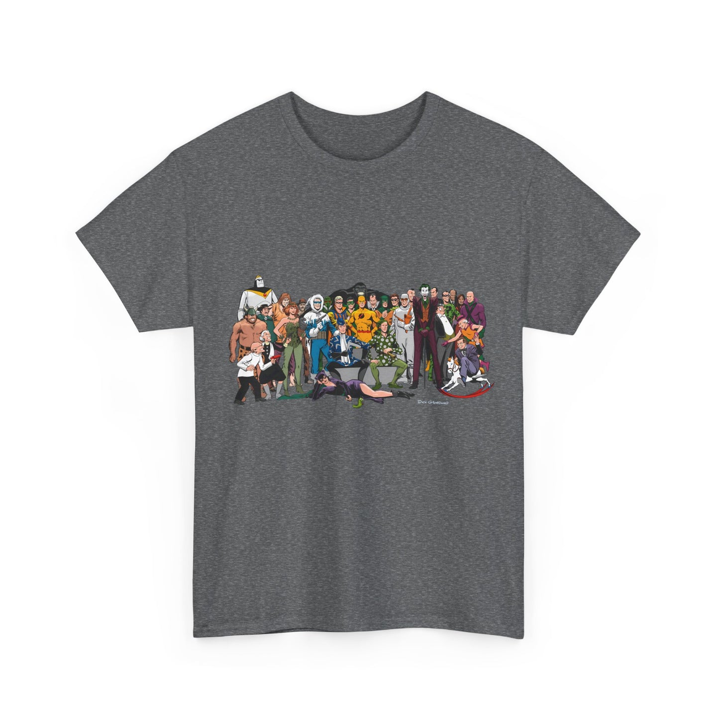 Secret Origins of Super-Villains T-Shirt - Dick Giordano Art - DC Comics - Joker, Mirror Master, Captain Cold, Lex Luthor, Scarecrow, Poison Ivy, Grodd