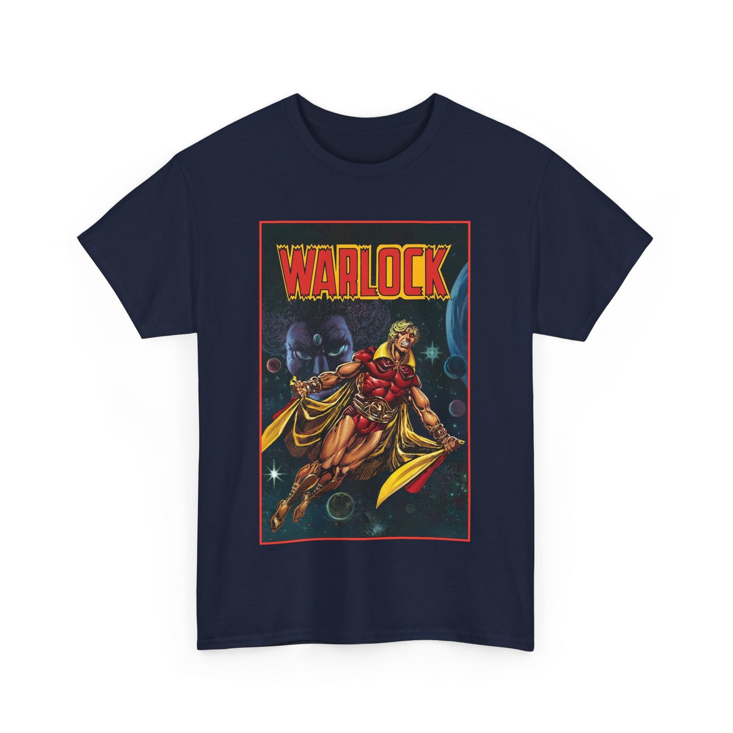 Warlock T-Shirt - Jim Starlin Art - Marvel Comics - Cosmic Superhero - The Enclave - Him