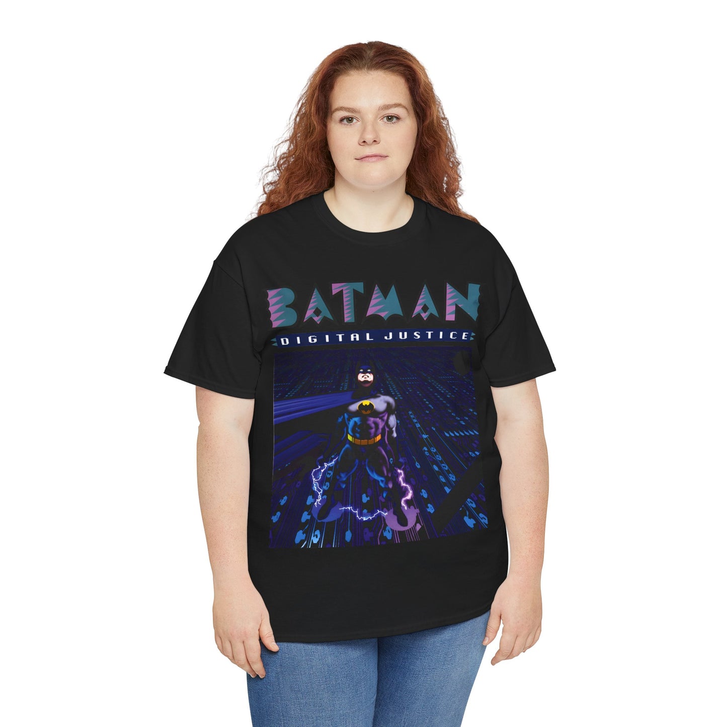 Batman Digital Justice T-Shirt - Pepe Moreno Computer Generated Art - Graphic Novel - Gotham City, Bruce Wayne - DC Comics