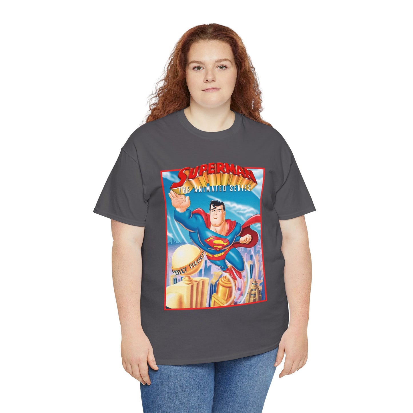 Superman The Animated Series T-Shirt - DC Comics - WB Cartoon 1990s - Metropolis - Man of Steel - Daily Planet