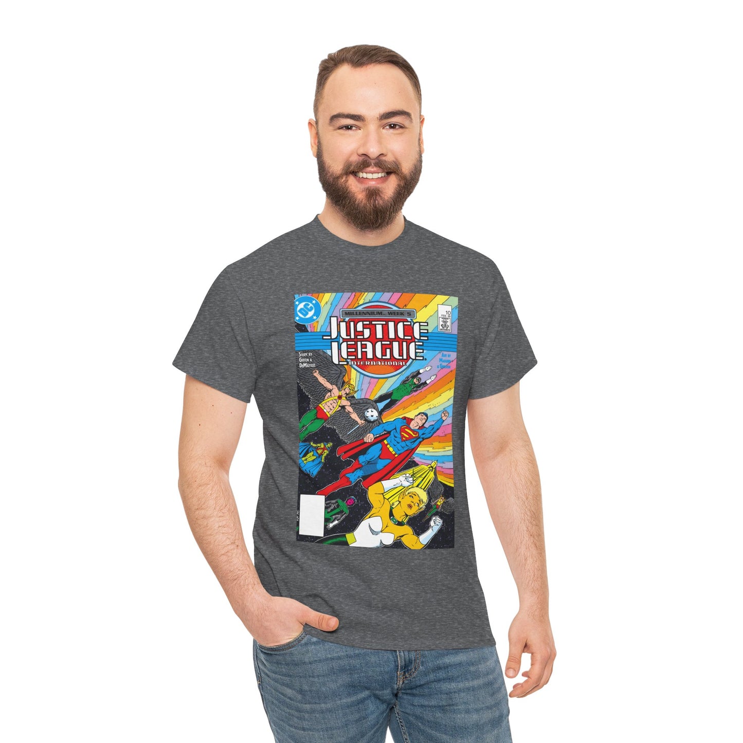 Justice League International T-Shirt - Kevin Maguire Art - DC Comics
