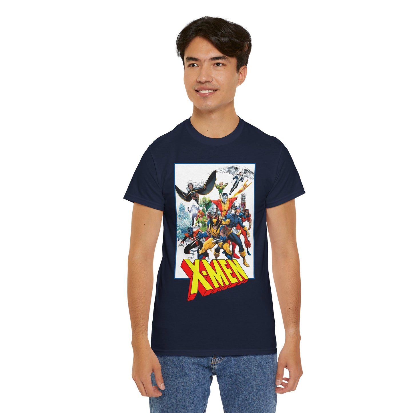 X-Men T-Shirt - Classic Arthur Adams Art - Marvel Comics - Wolverine, Colossus, Storm, Cyclops, Nightcrawler, Iceman