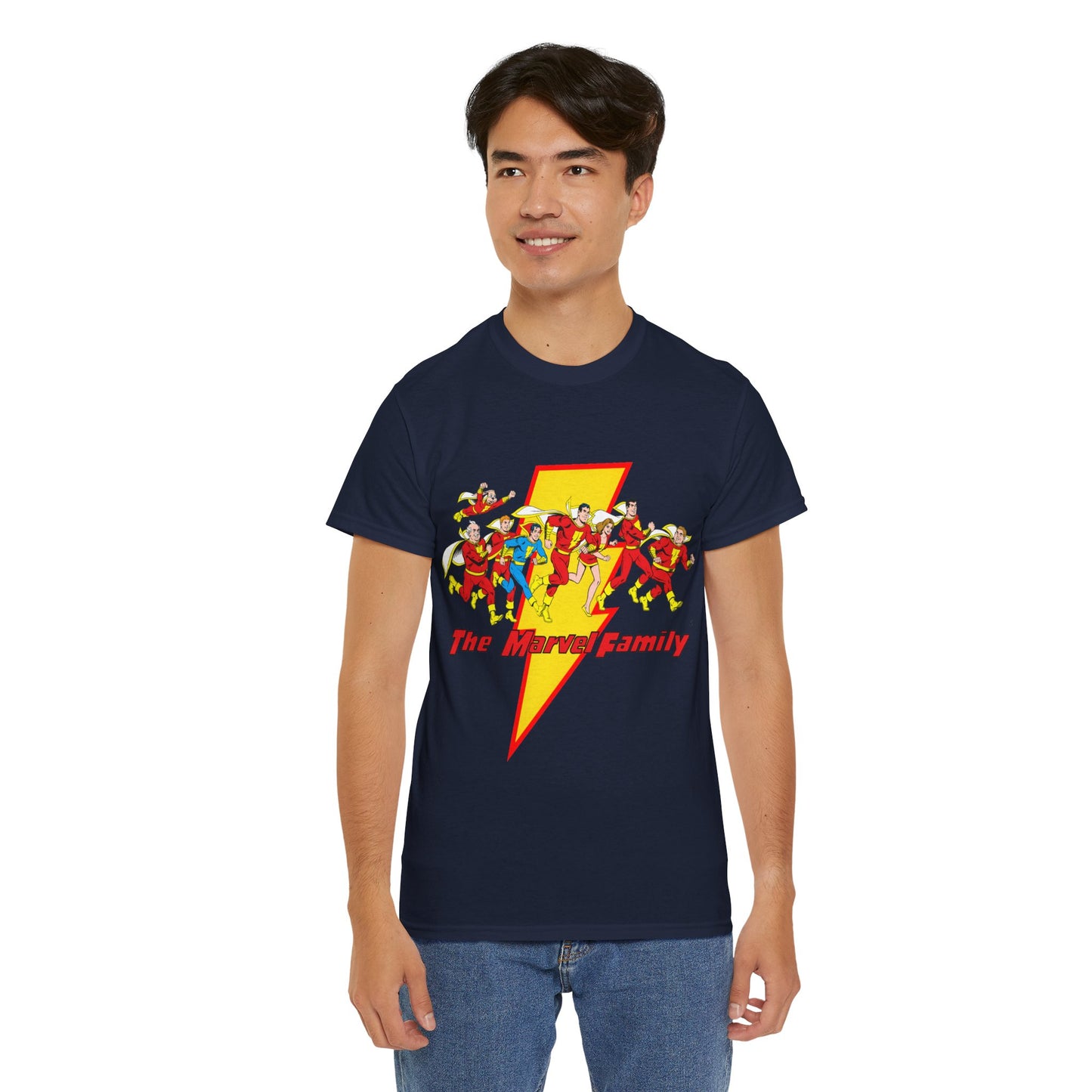 Marvel Family T-Shirt - Shazam - DC Comics - Mary Marvel, Hoppy the Marvel Bunny, Uncle Marvel, Captain Marvel Jr - DC Who's Who Art