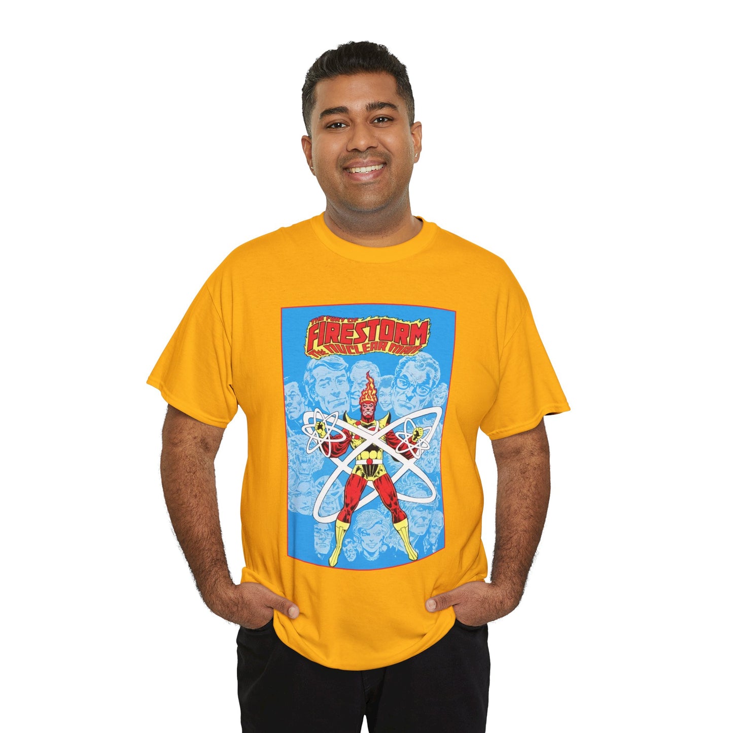 Fury of Firestorm T-Shirt - Pat Broderick Art - The Nuclear Man, Ronnie Raymond - JLA Member - DC Comics