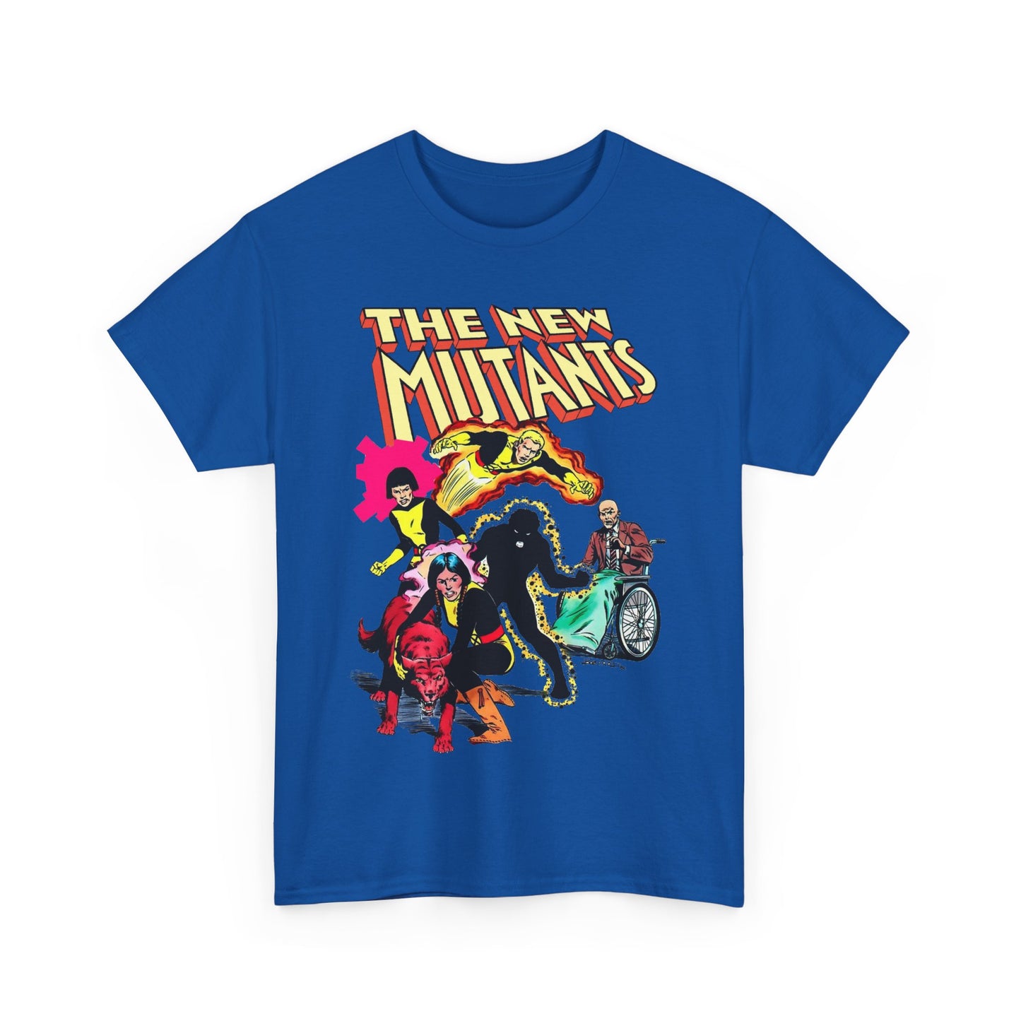New Mutants T-Shirt - Sunspot, Cannonball, Mirage, Karma, Danni Moonstar - X-Men Characters - Marvel Comics - Mutant Students - Professor X