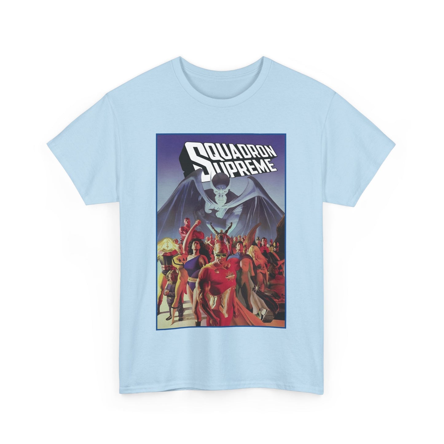 Squadron Supreme T-Shirt - Alex Ross Art - Hyperion, Nighthawk, Power Princess, Doctor Spectrum, Whizzer - Justice League Pastiches - Marvel Comics
