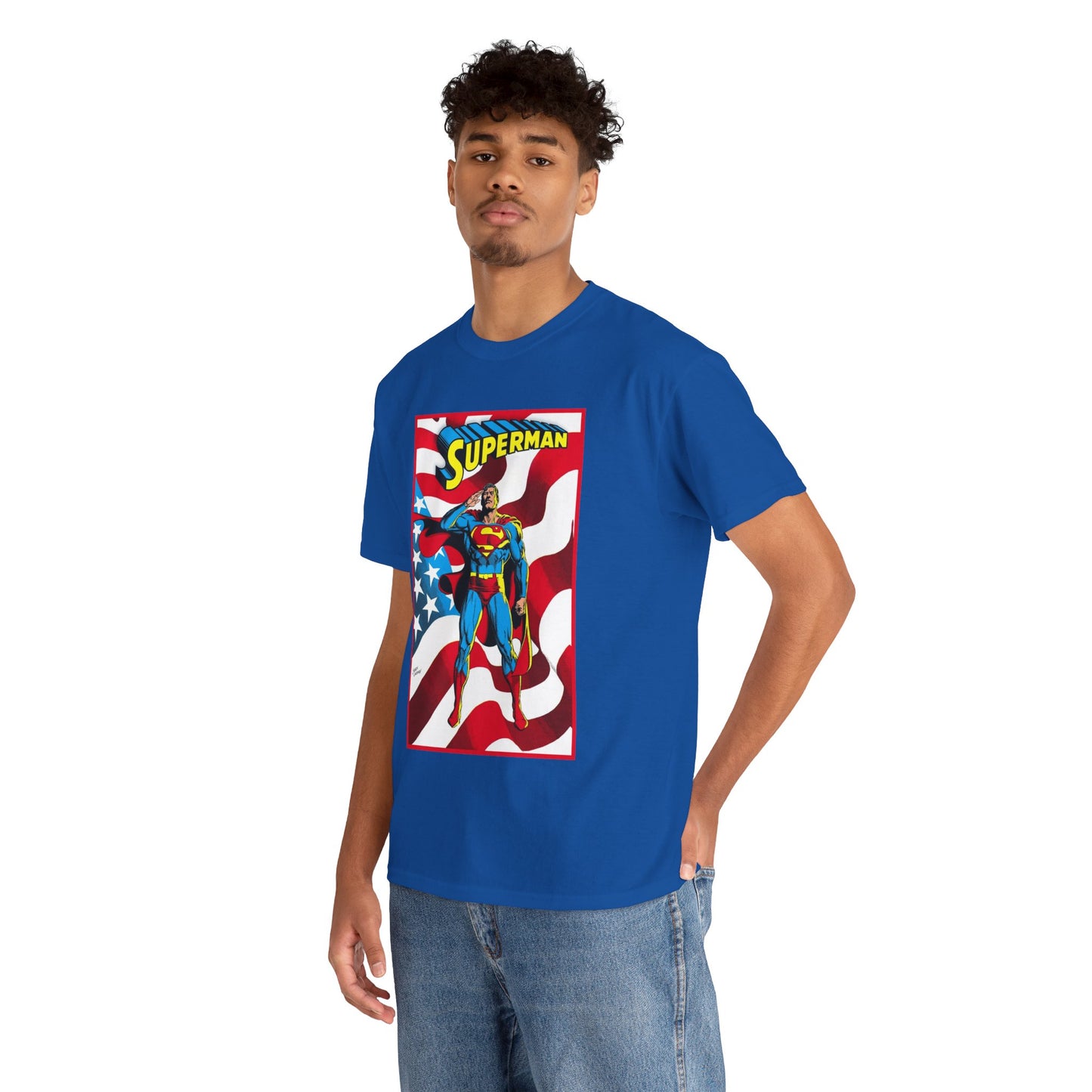Superman T-Shirt - Jerry Ordway Art - Man of Steel, Metropolis - DC Comics