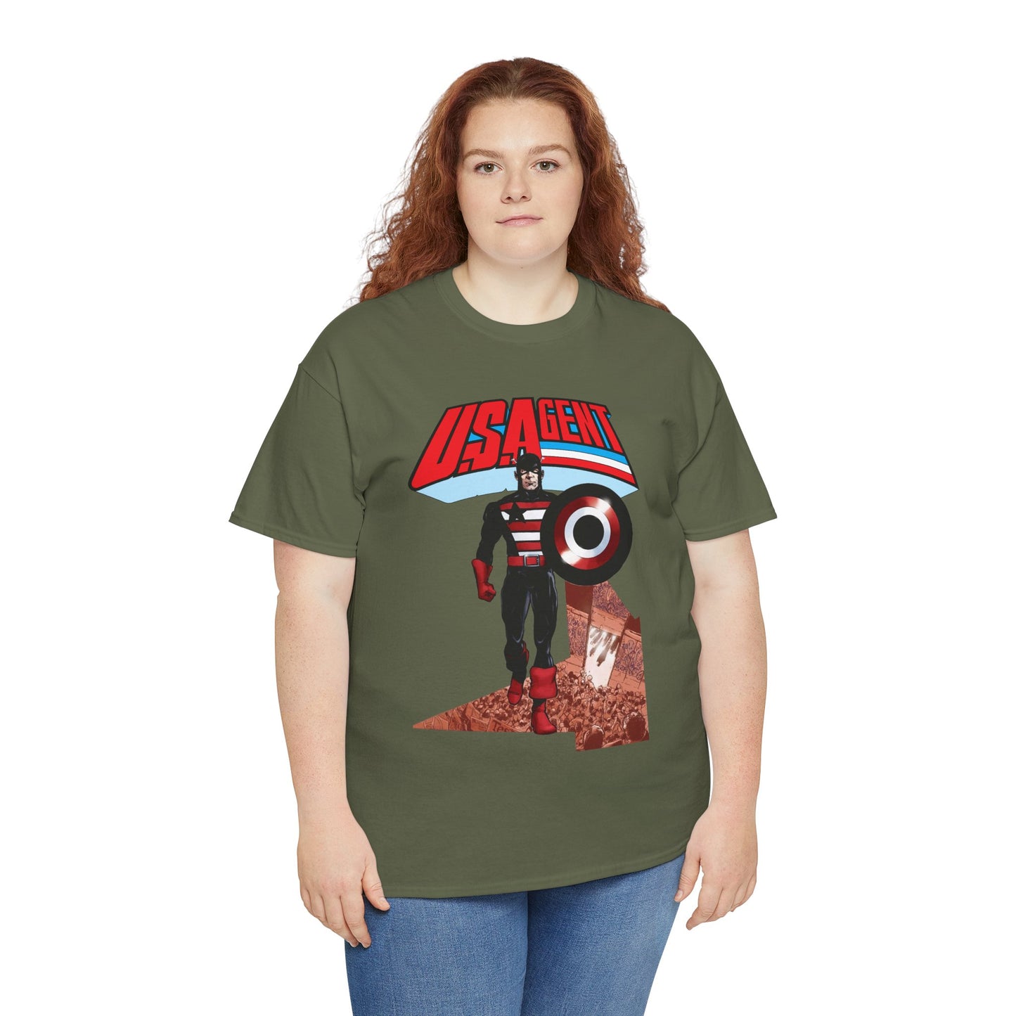 US Agent T-Shirt - Phil Jimenez Art - John Walker - Captain America Character - Marvel Comics