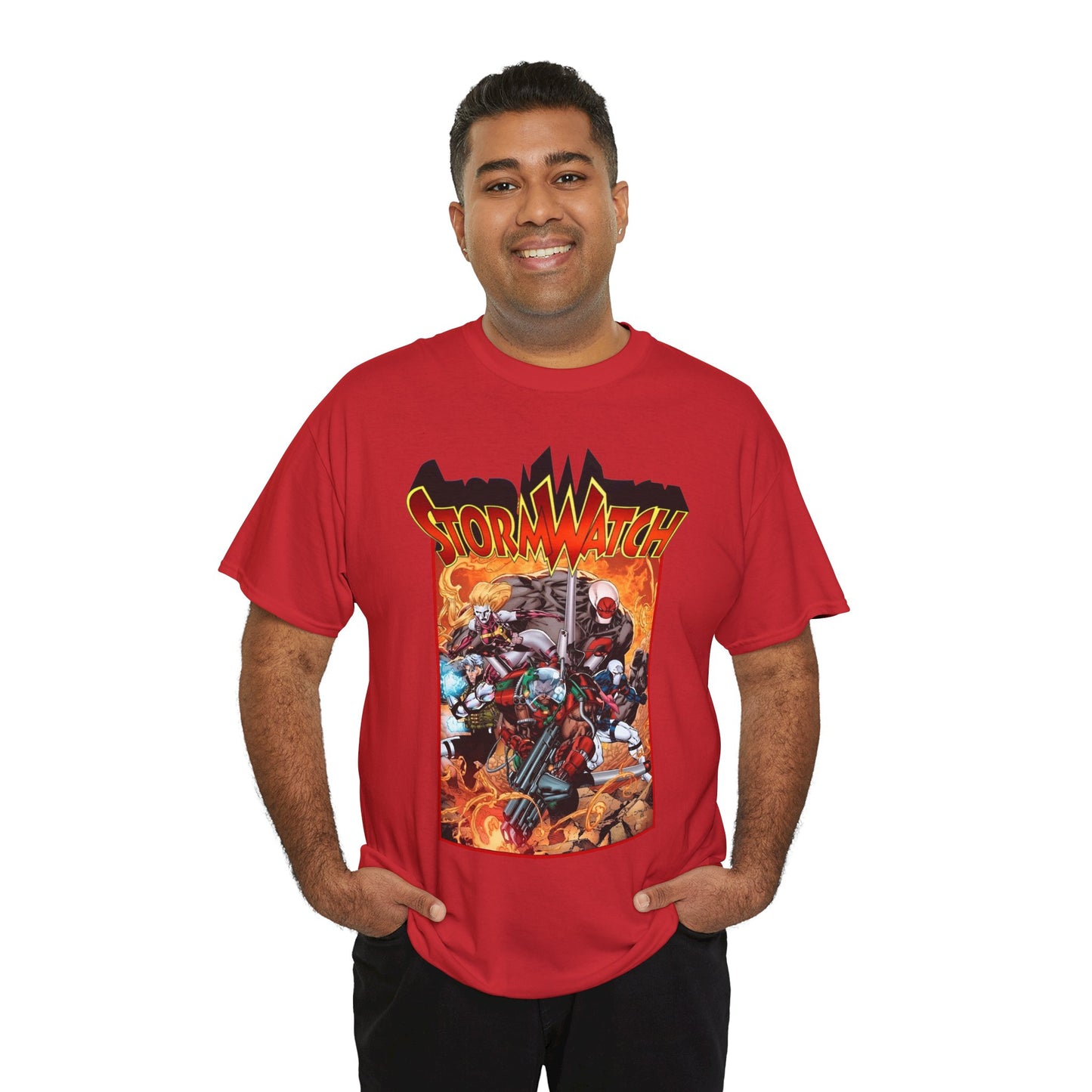 Stormwatch T-Shirt - Jim Lee Art - Battalion, Fuji, Hellstrike - Image/Wildstorm/DC Comics
