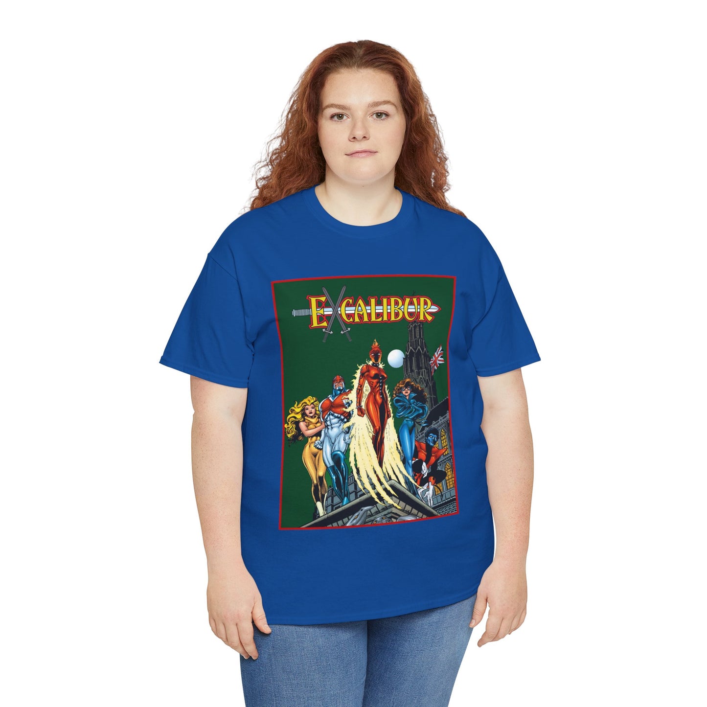 Excalibur T-Shirt - Amazing Alan Davis Art - Nightcrawler, Shadowcat, Captain Britain, Rachel Summers - Marvel Comics - X-Men Spin-Off - Mutants in the UK