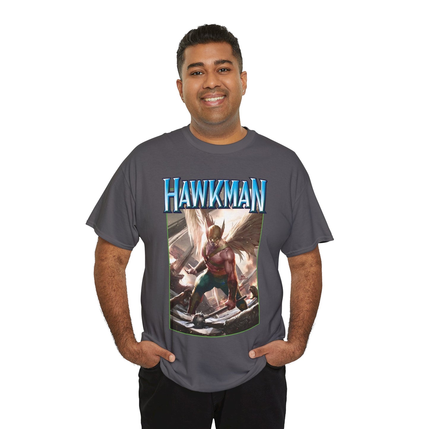Hawkman T-Shirt - Lee Inhyuk Art - Carter Hall - JLA Member - Nth Metal - Thanagar - DC Comics