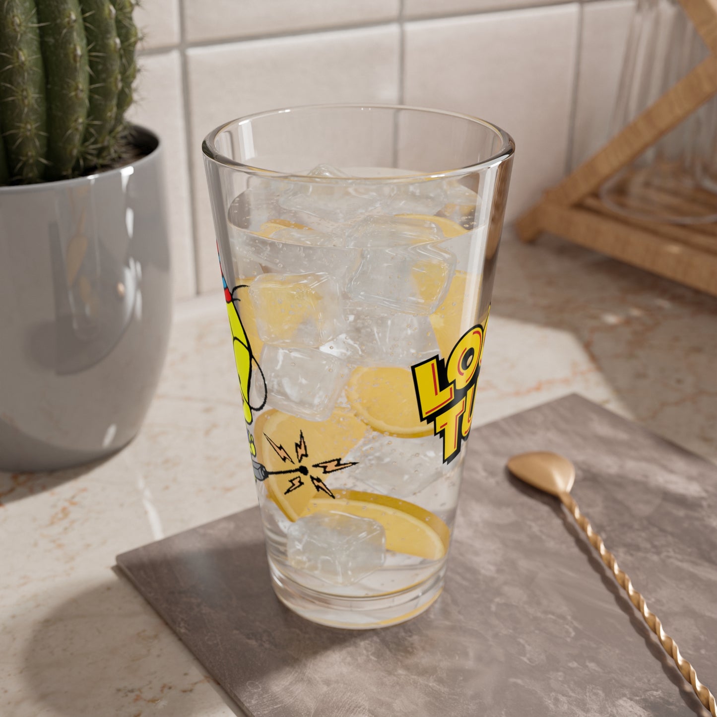 Egghead Jr Pint Glass, 16oz - Looney Tunes Character - Foghorn Leghorn Sidekick - WB Cartoon Art