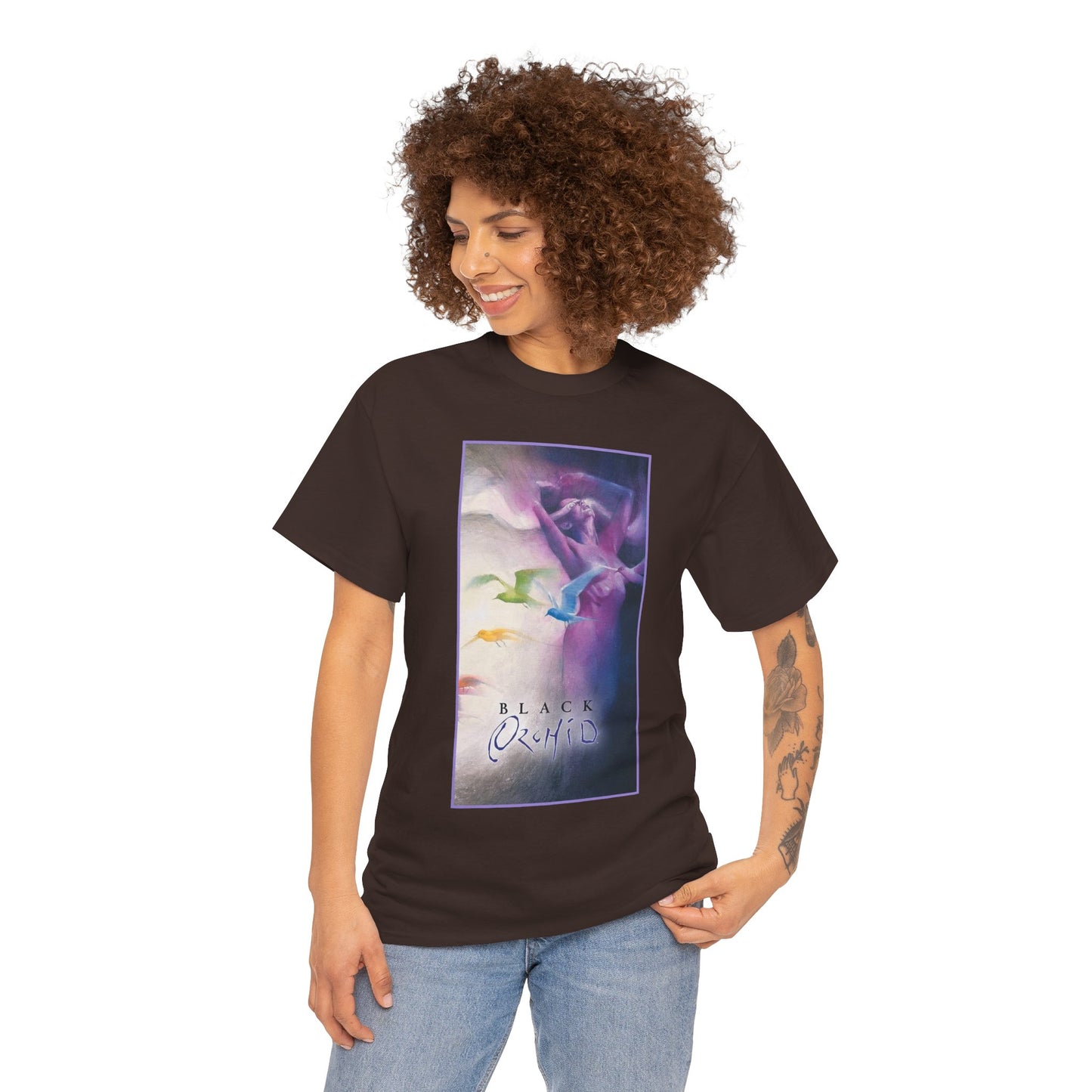 Black Orchid T-Shirt - Dave McKean Art - Susan Linden-Thorne - Neil Gaiman Story - DC Comics, Vertigo Comics