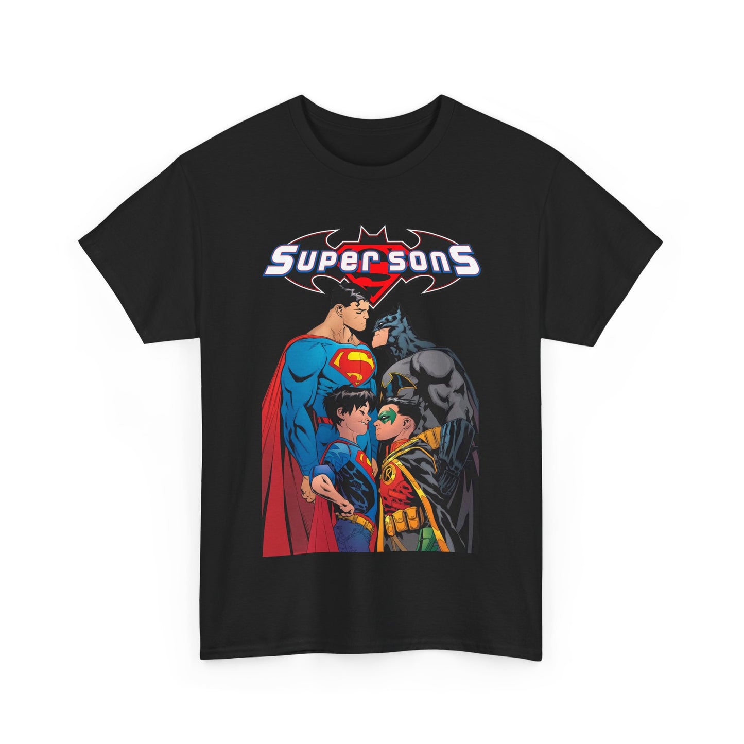 Super Sons T-Shirt - Jorge Jimenez Art - Superman, Batman, Jon Kent, Damian Wayne - DC Comics - Sons of Superman & Batman