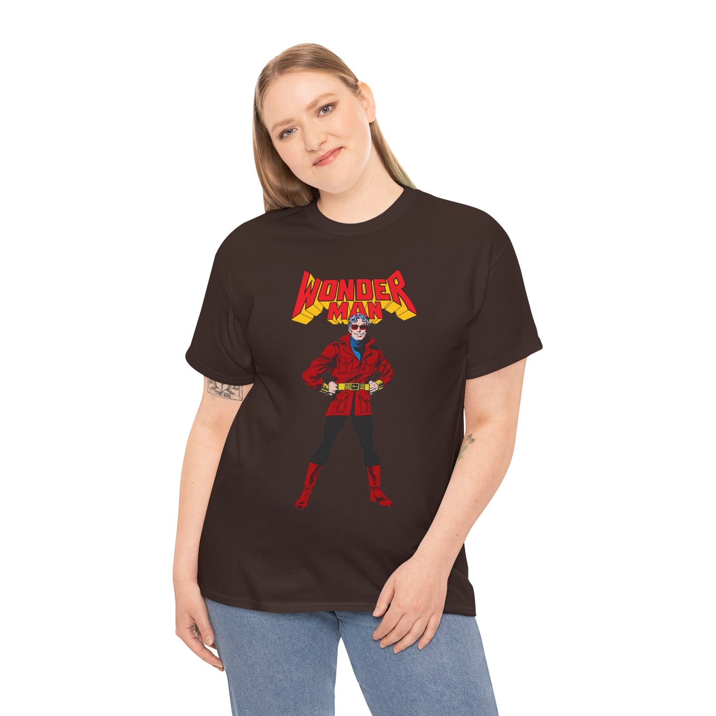 Wonder Man T-Shirt - George Perez Art - West Coast Avengers - Marvel Comics - Simon Williams - Safari Jacket Look