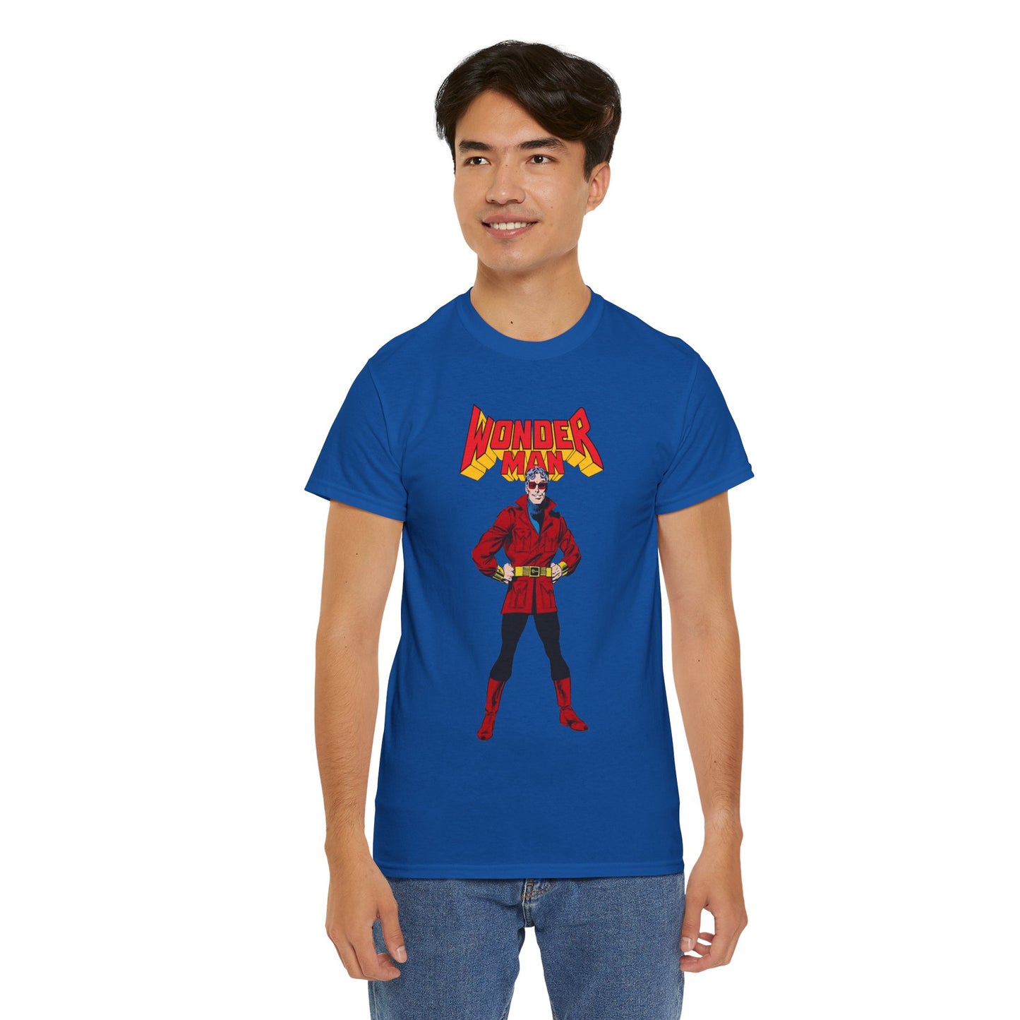 Wonder Man T-Shirt - George Perez Art - West Coast Avengers - Marvel Comics - Simon Williams - Safari Jacket Look