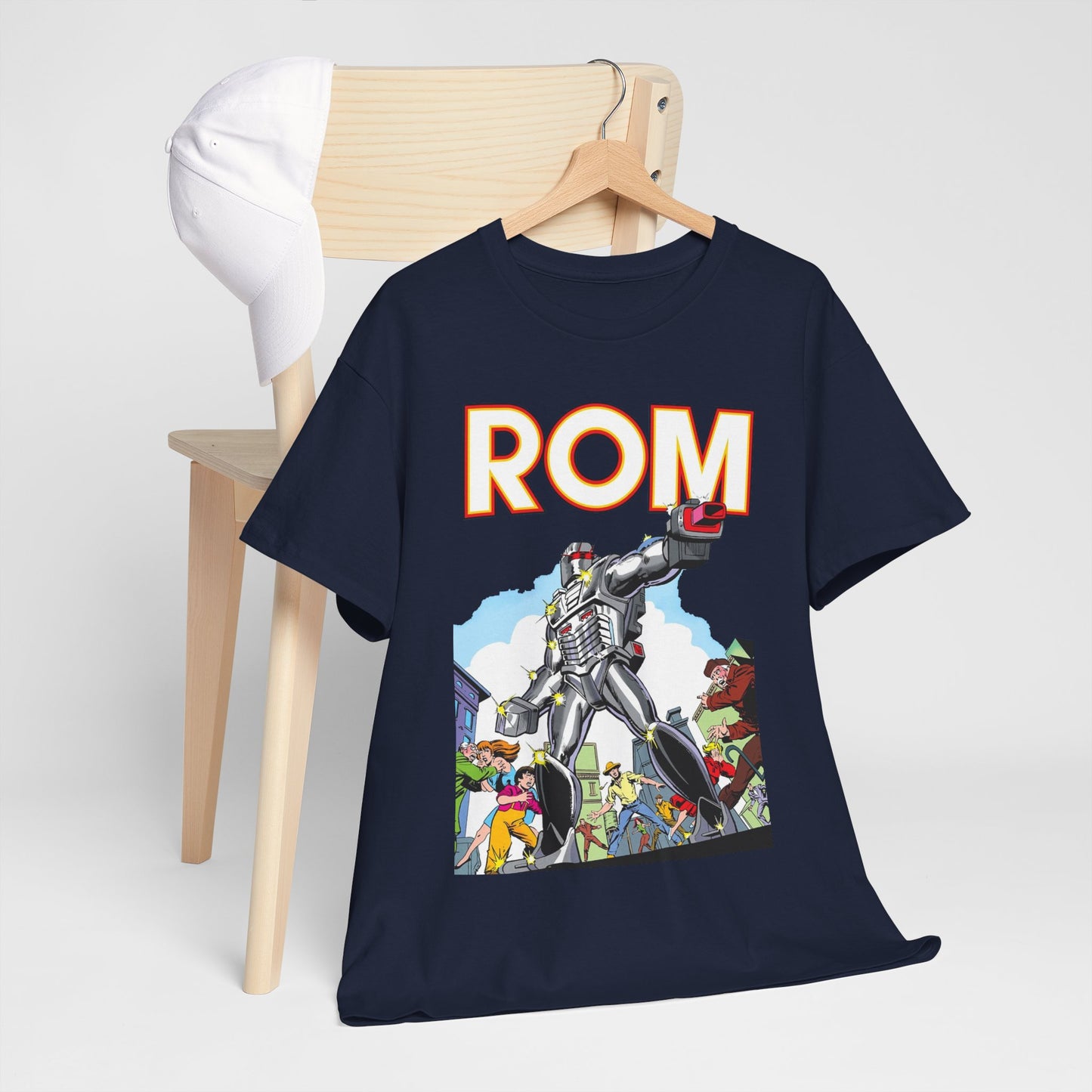 Rom: Spaceknight T-Shirt - Marvel Comics Art- Retro Character - Dire Wraiths