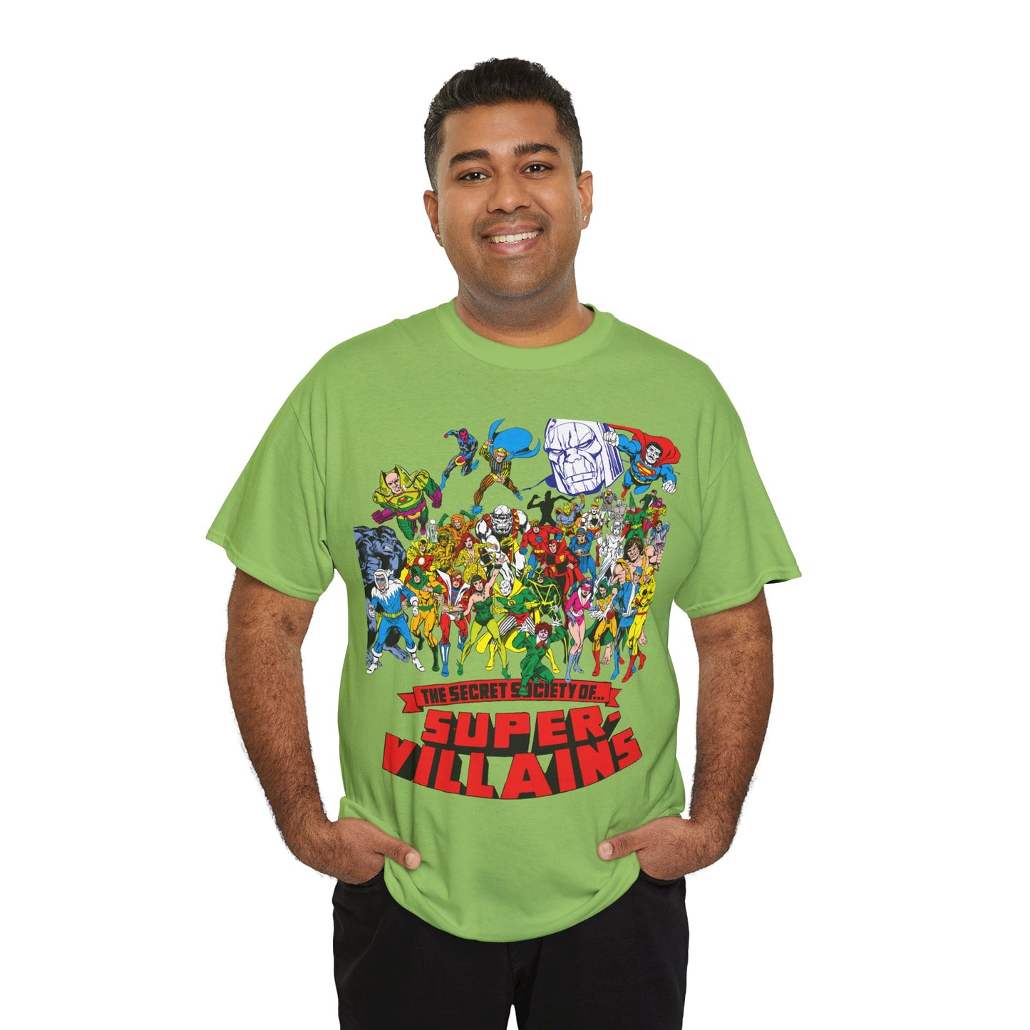 Secret Society of Super-Villains T-Shirt - DC Comics - SSOSV - Luthor, Grodd, Darkseid, Sinestro, Poison Ivy, Mirror Master