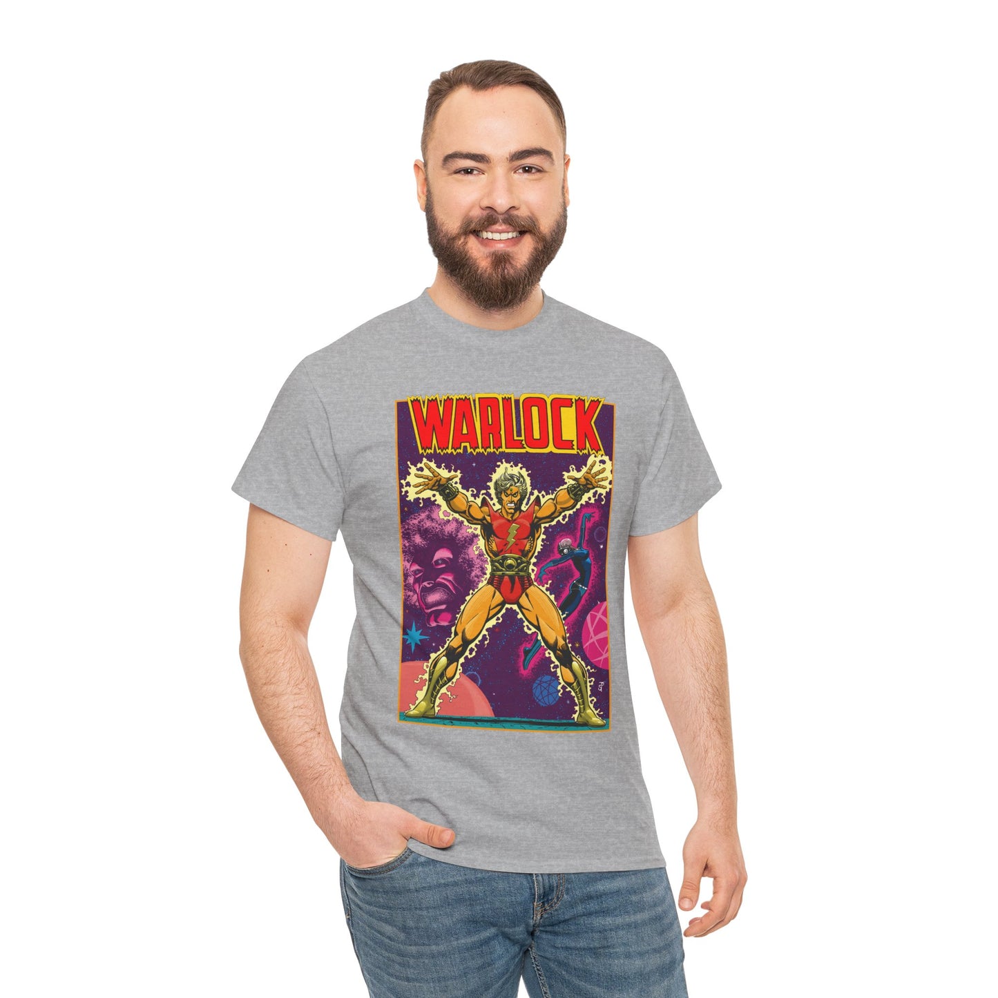 Adam Warlock T-Shirt - Jim Starlin Cover Art - Strange Tales #178 - Popular Marvel Comics Series - Cosmic Heroes