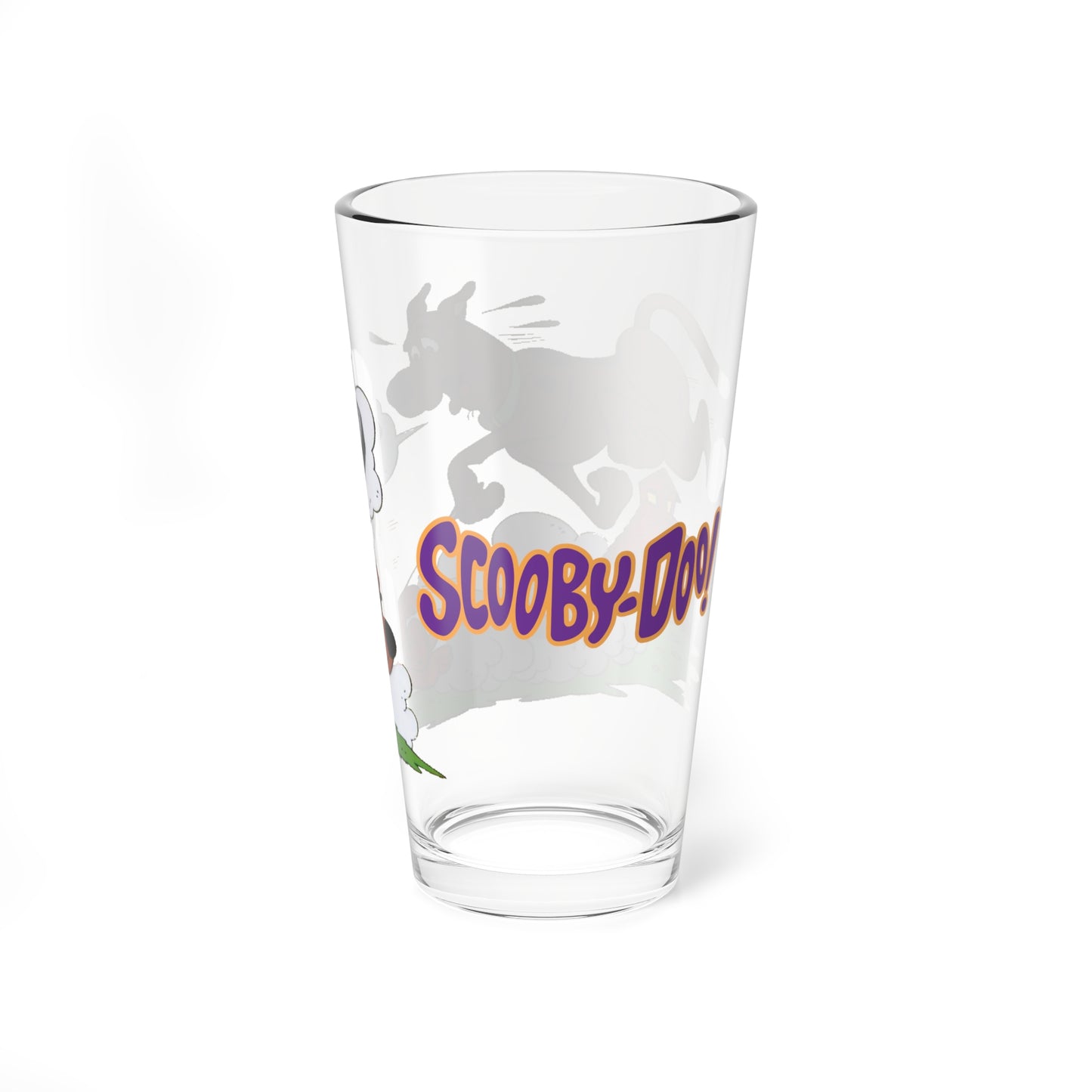 Scooby Doo & Scrappy Pint Glass, 16oz - Hanna-Barbera Cartoon Characters - Heel - Mystery, Inc
