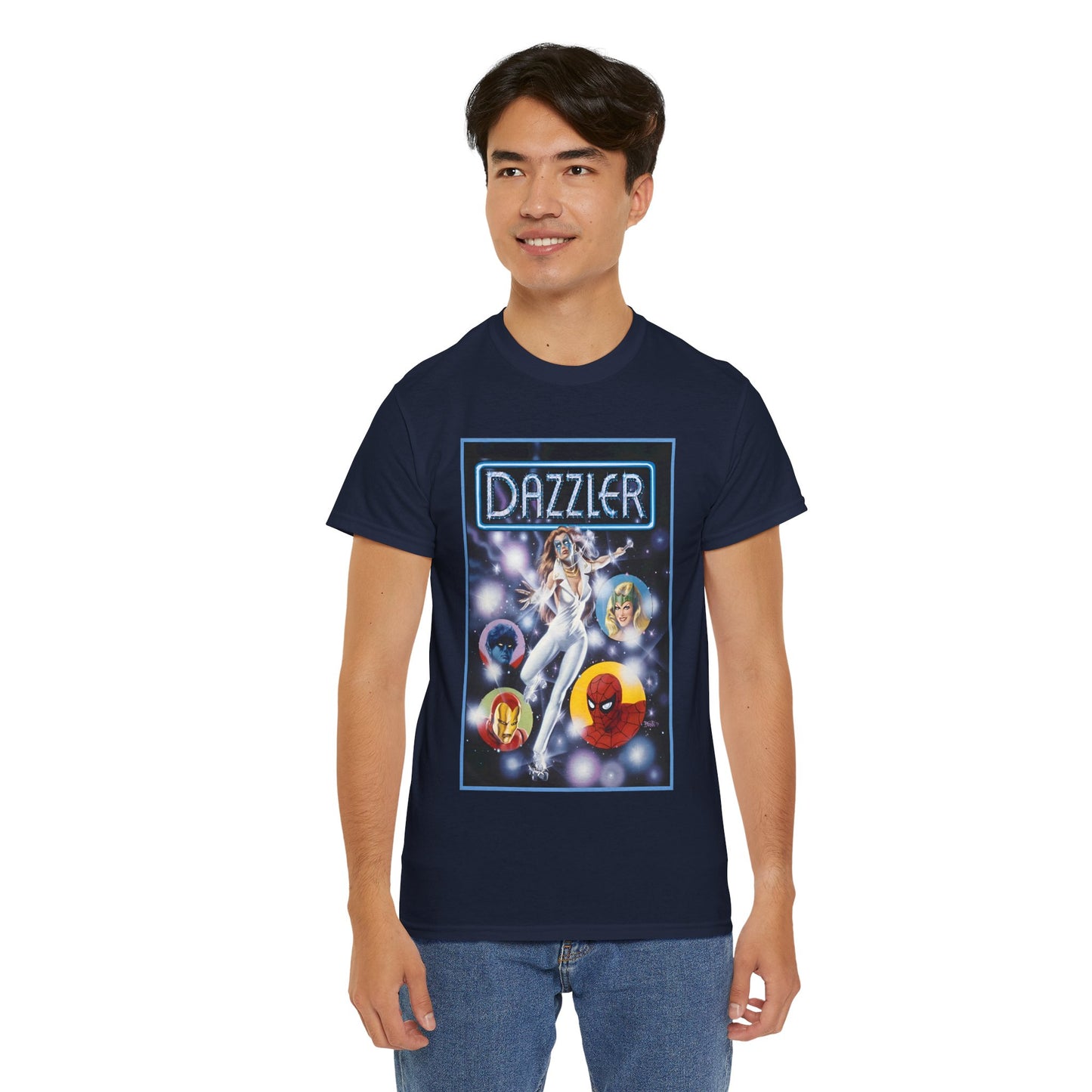 Dazzler T-Shirt - Bob Larkin Art - X-Men Connection - Alison Blaire - Mutant Pop Star - Marvel Comics