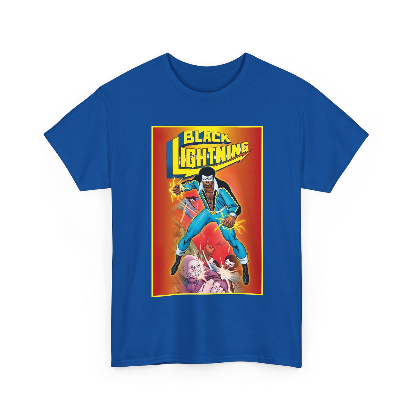 Black Lightning T-Shirt - Trevor Von Eeden Art - Jefferson Pierce - Suicide Slum, Metropolis - DC Comics