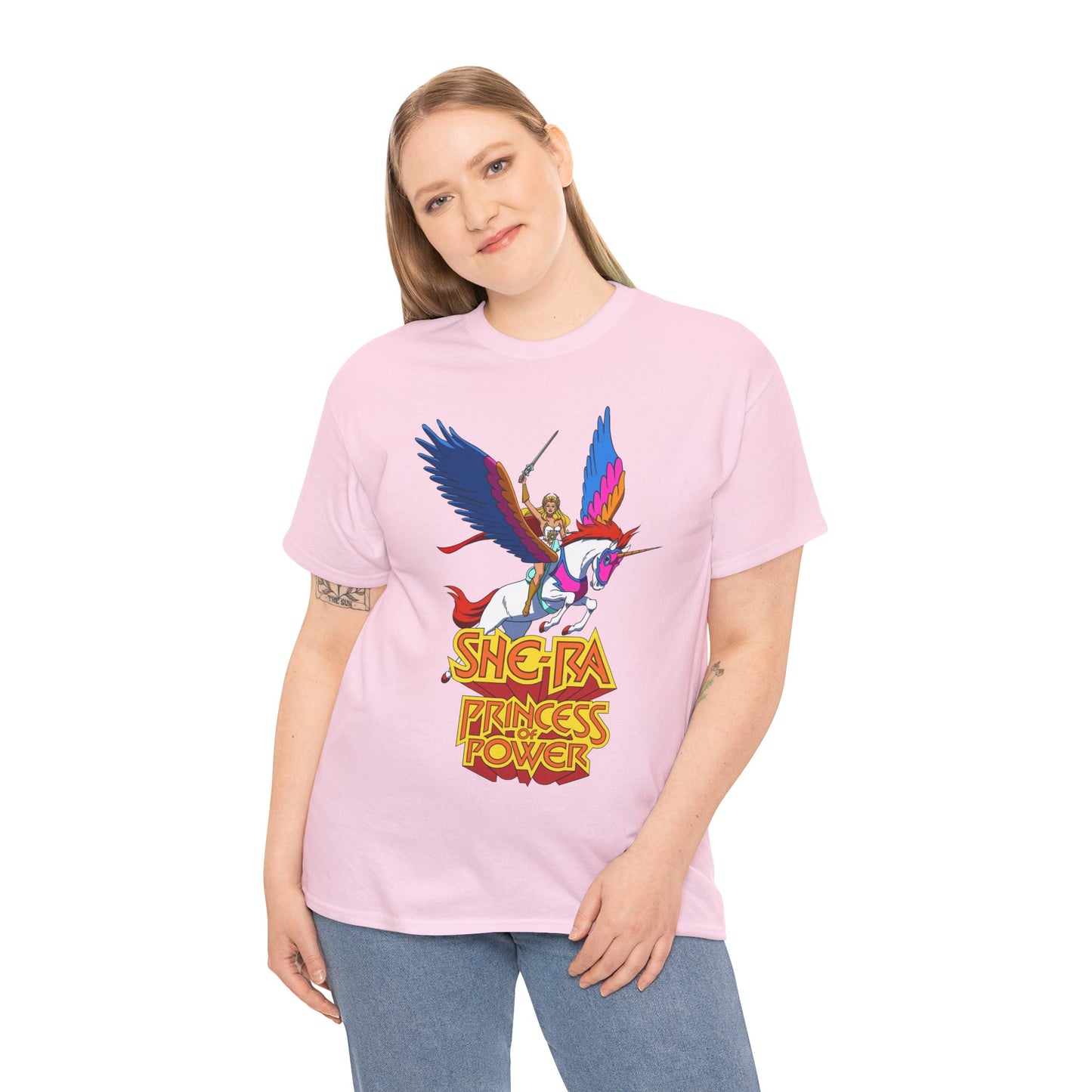 She-Ra & Swiftwind T-Shirt - Adora, Princess of Power, POP - Beloved Filmation Cartoon from the 1980s - He-Man Connection - Etheria - Fighting Hordak and the Evil Horde