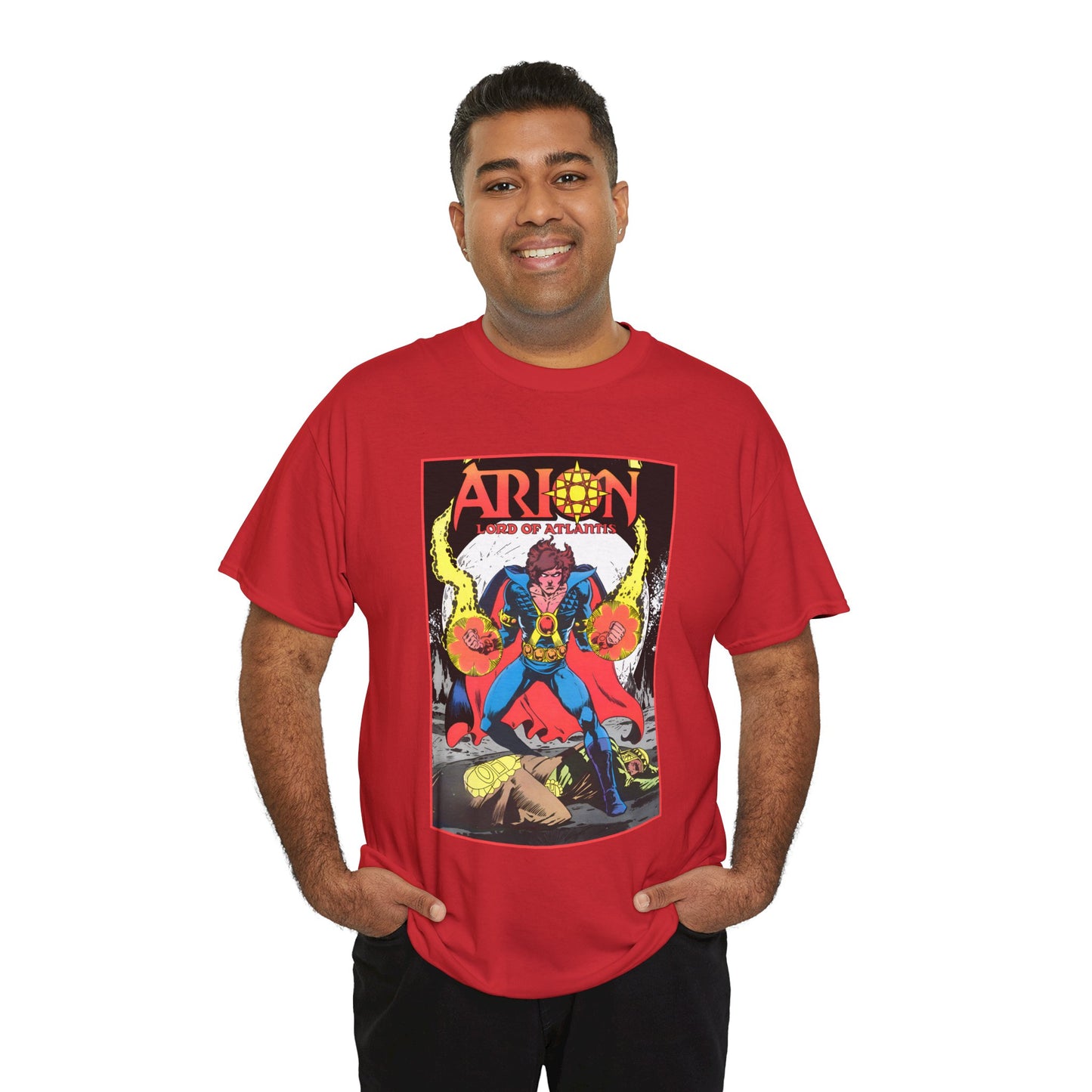 Arion, Lord of Atlantis T-Shirt - Jan Duursema Art - Atlantis Wizard - Lord of Order - Lord High Mage - DC Comics