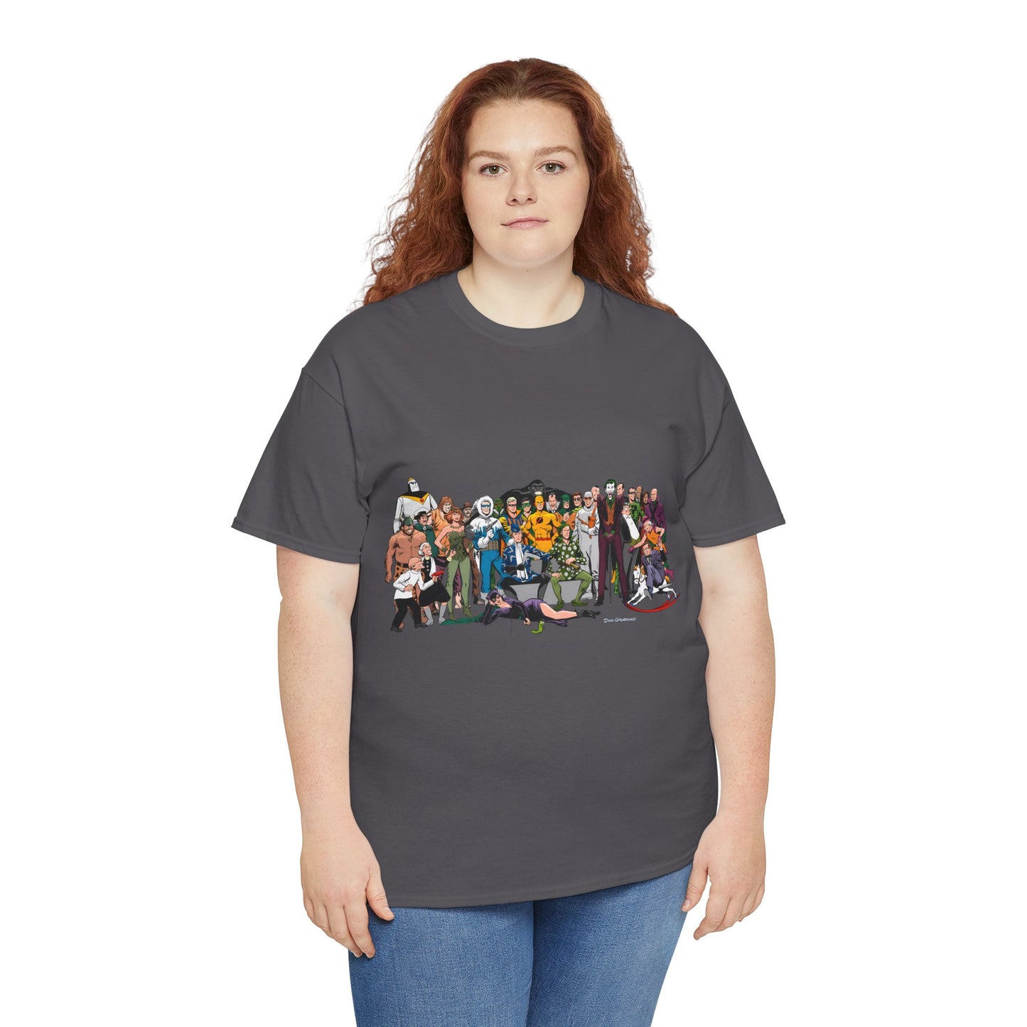 Secret Origins of Super-Villains T-Shirt - Dick Giordano Art - DC Comics - Joker, Mirror Master, Captain Cold, Lex Luthor, Scarecrow, Poison Ivy, Grodd