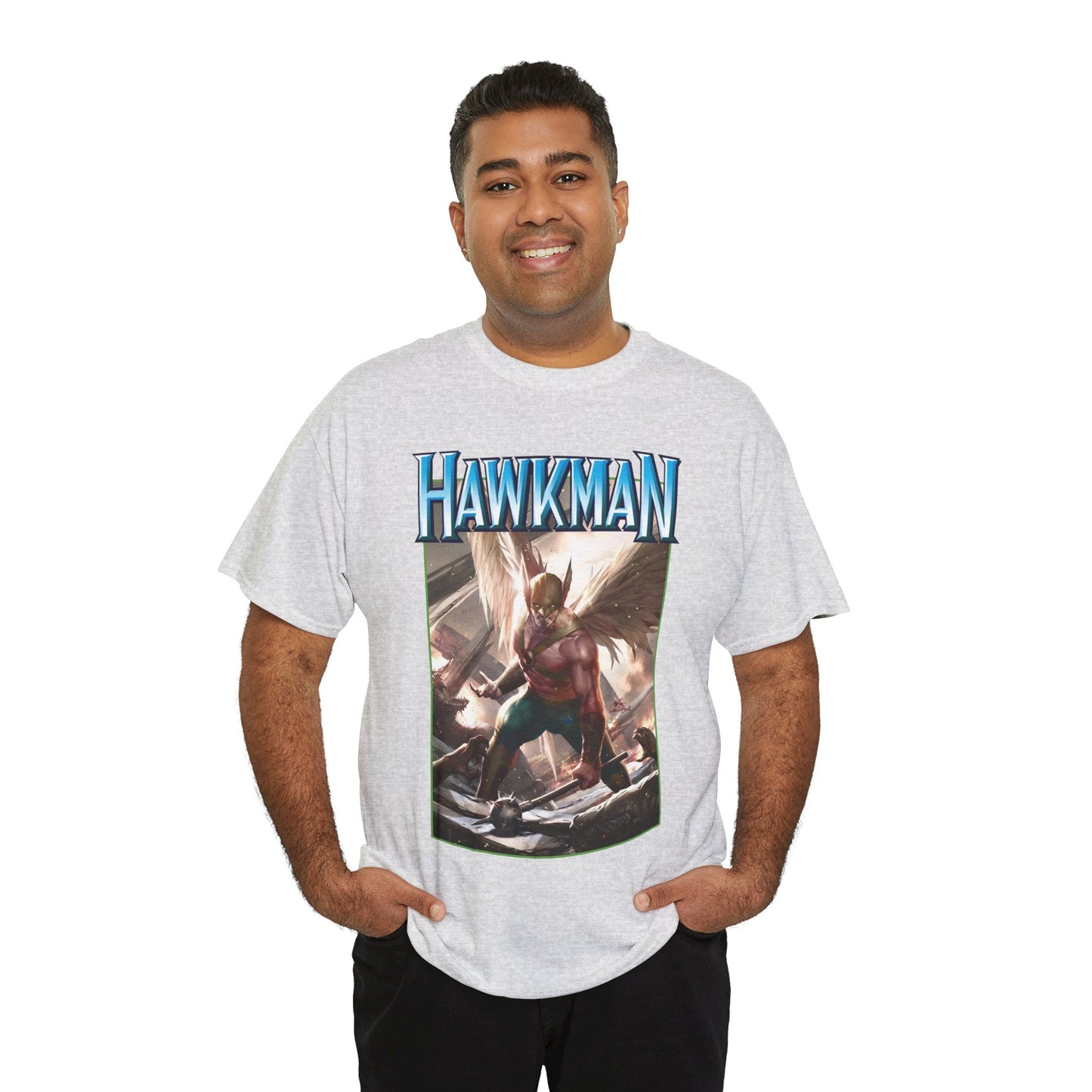 Hawkman T-Shirt - Lee Inhyuk Art - Carter Hall - JLA Member - Nth Metal - Thanagar - DC Comics