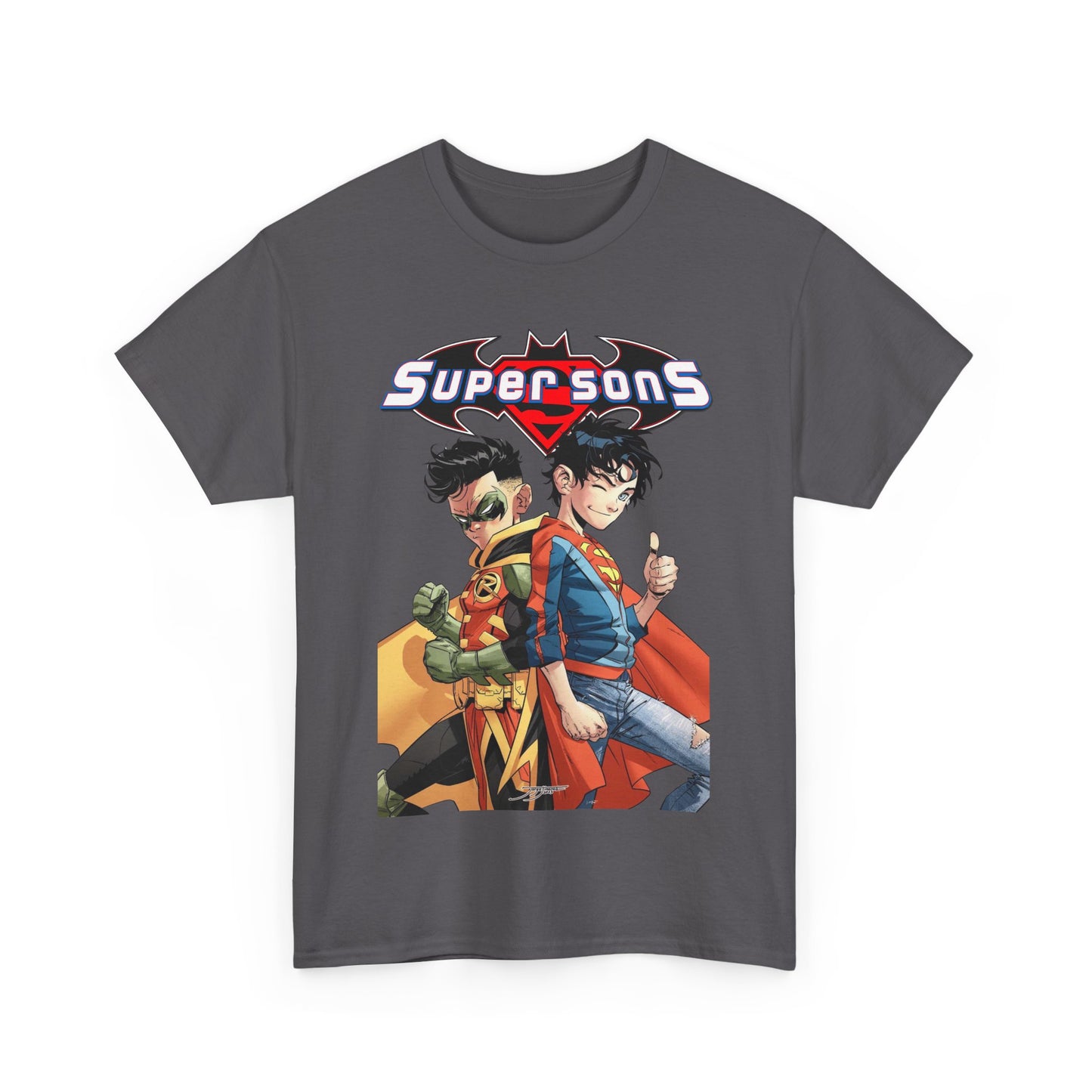 Super Sons T-Shirt - Jorge Jimenez Art - Superboy & Robin - Jon Kent & Damian Wayne - DC Comics - Sons of Superman & Batman