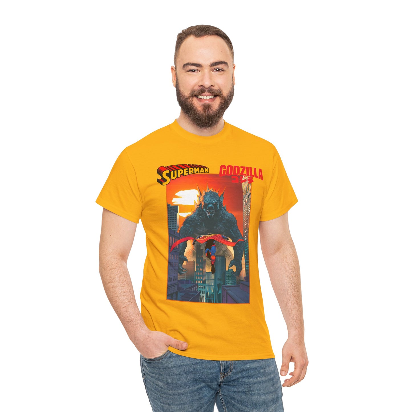 Superman Vs Godzilla T-Shirt - DC Comics - Man of Steel Vs the King of the Monsters