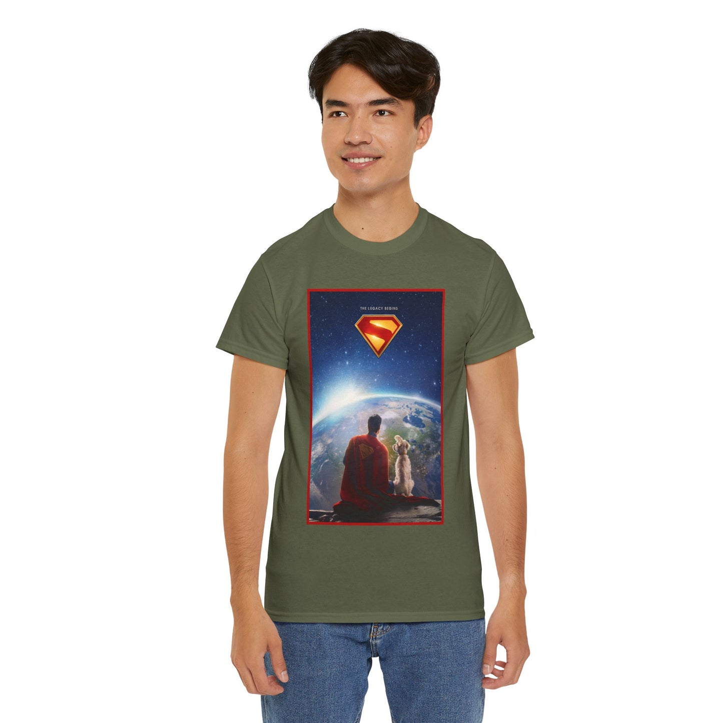 Superman Legacy T-Shirt - 2025 James Gunn Movie Scene - Clark & Krypto On the Moon - David Corenswet - DC Comics - Man of Steel