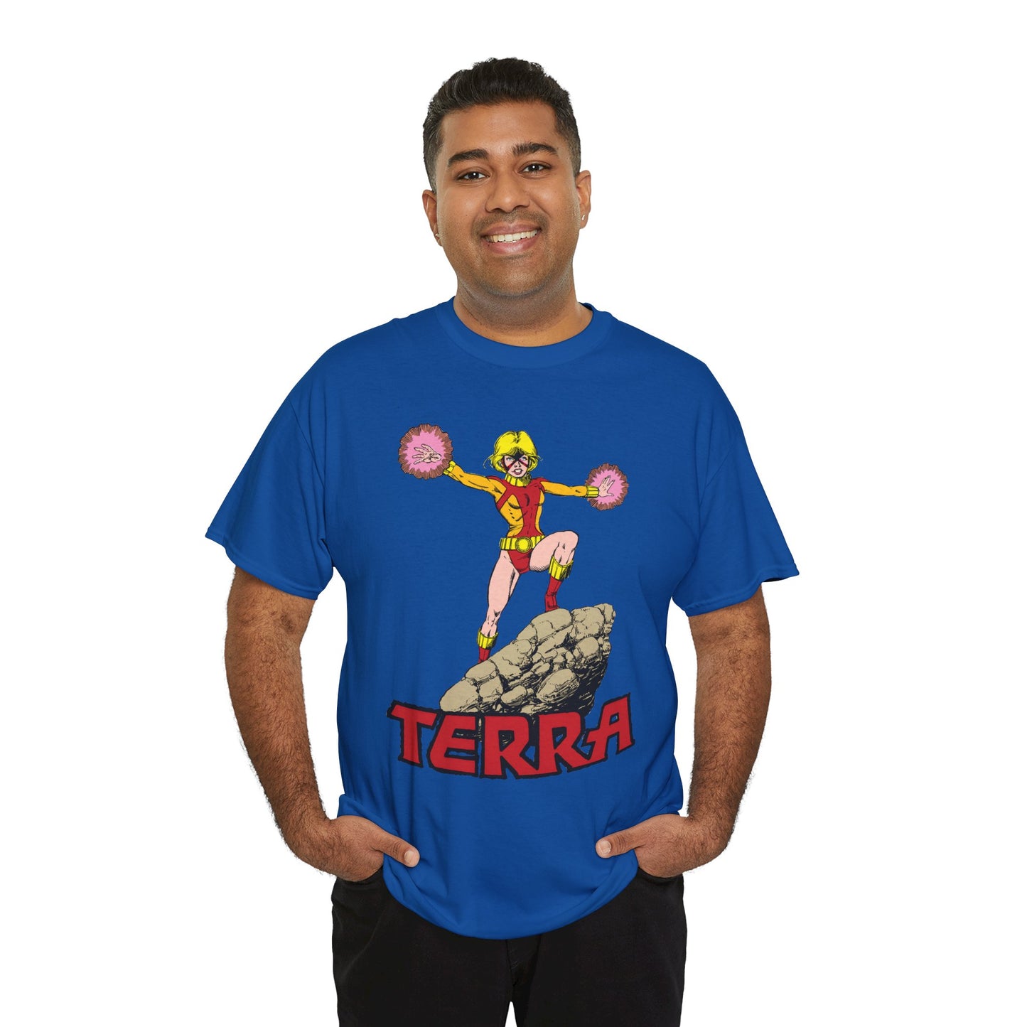 Terra T-Shirt - George Perez Art - - New Teen Titans & Traitor - Judas Contract - Tara Markov, Sister to Geo-Force - Deathstroke Ally - DC Comics