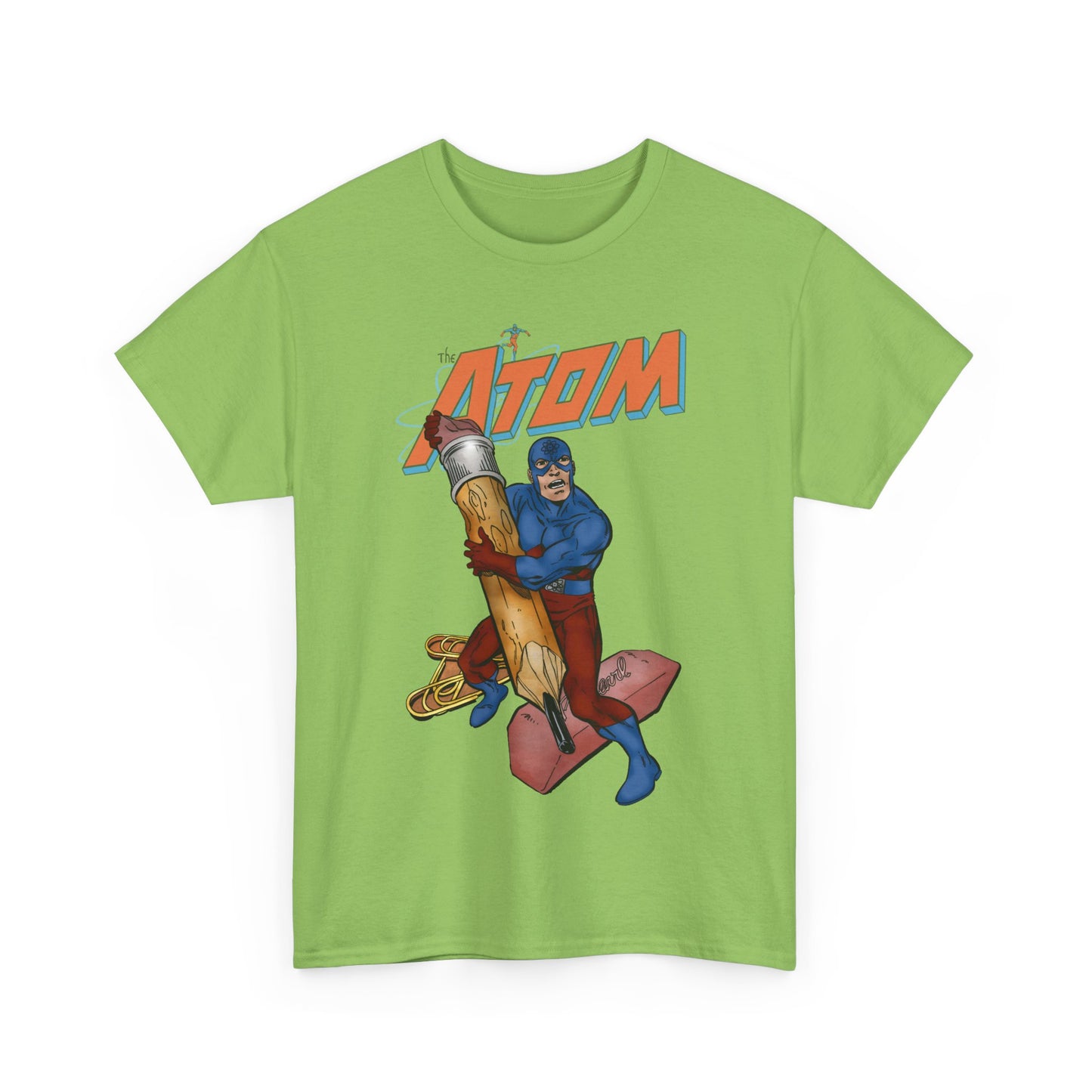 Atom T-Shirt - John Byrne Art - Ray Palmer, Justice League Member - Professor at Ivy University - DC Comics