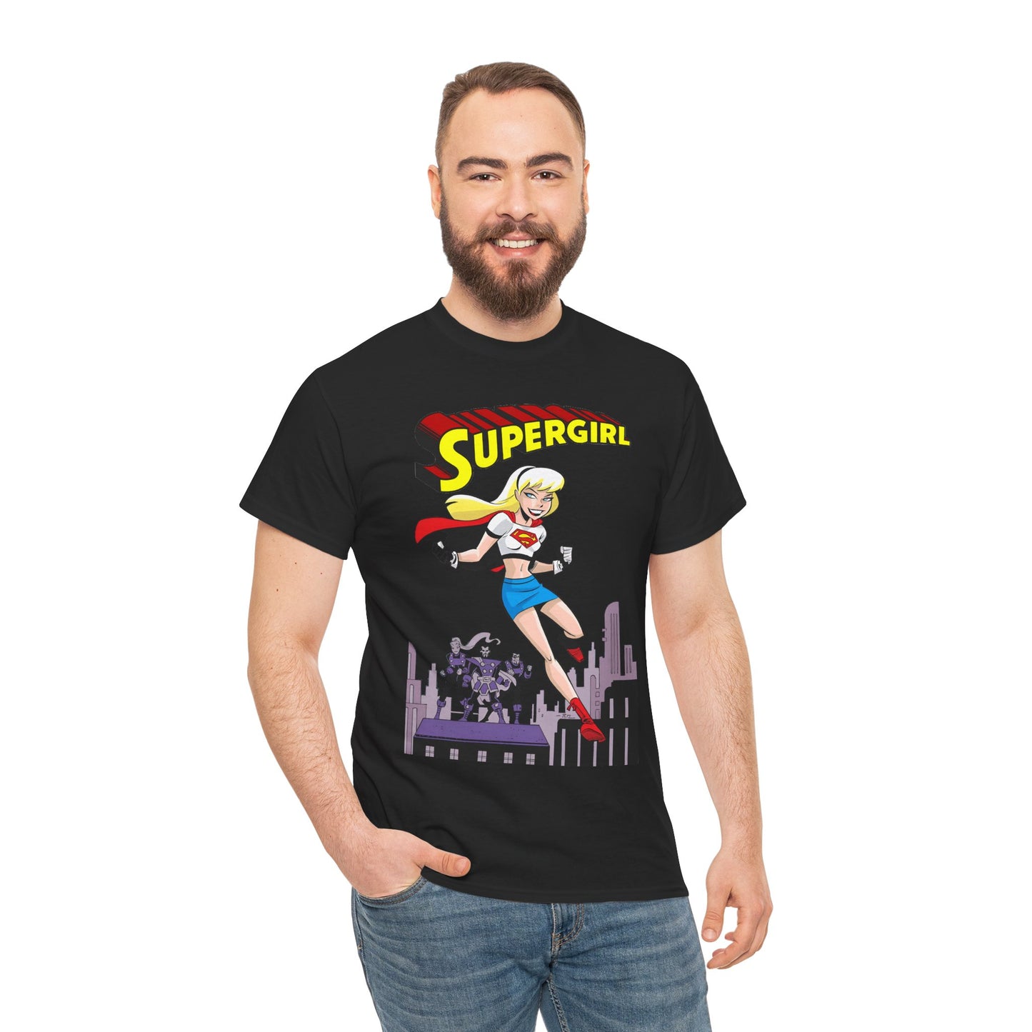 Supergirl T-Shirt - Bruce Timm Art - DC Comics Animated Series 1990s - Kara, Superman's Cousin