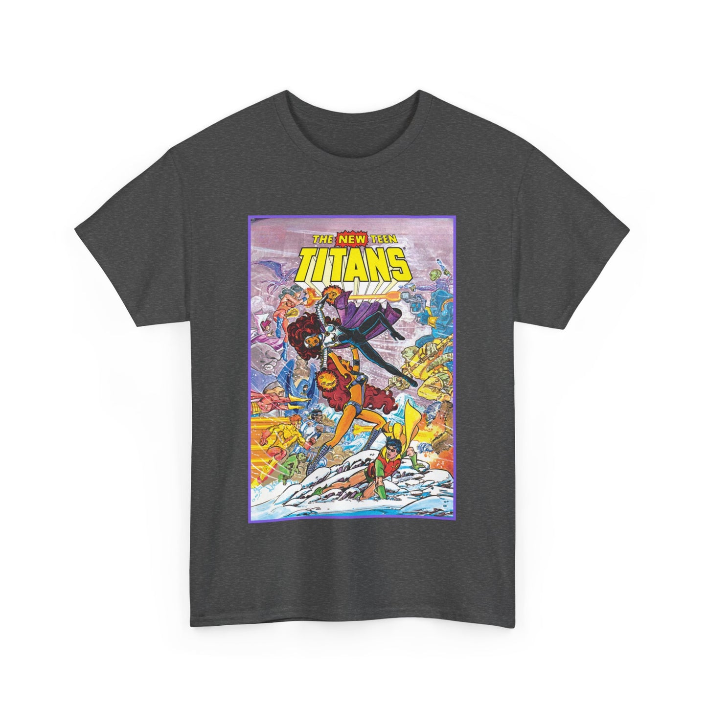New Teen Titans T-Shirt - George Perez Art - Starfire Vs Blackfire - Omega Man - Annual #1 Cover - DC Comics