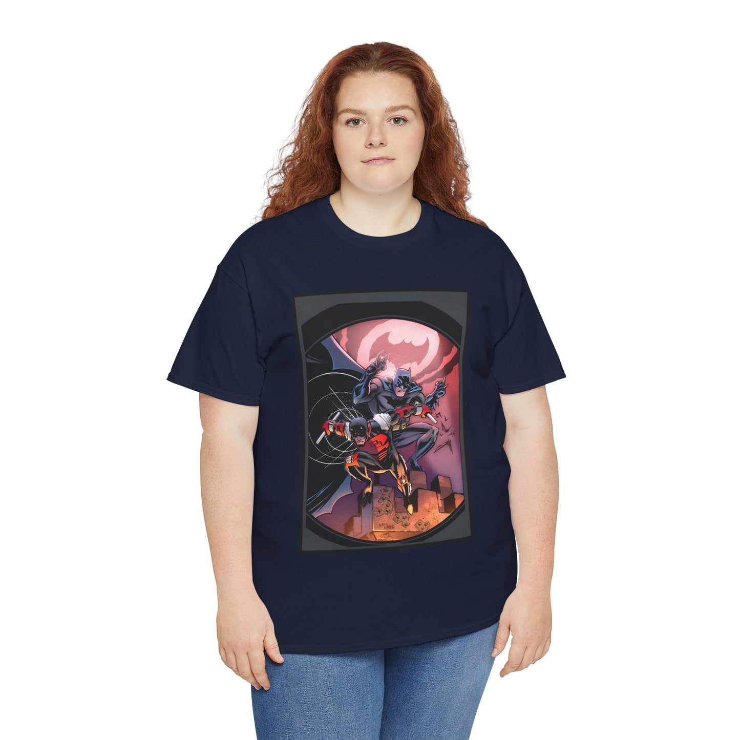 Batman & Daredevil T-Shirt - Scott McDaniel Art - DC Comics & Marvel Comics