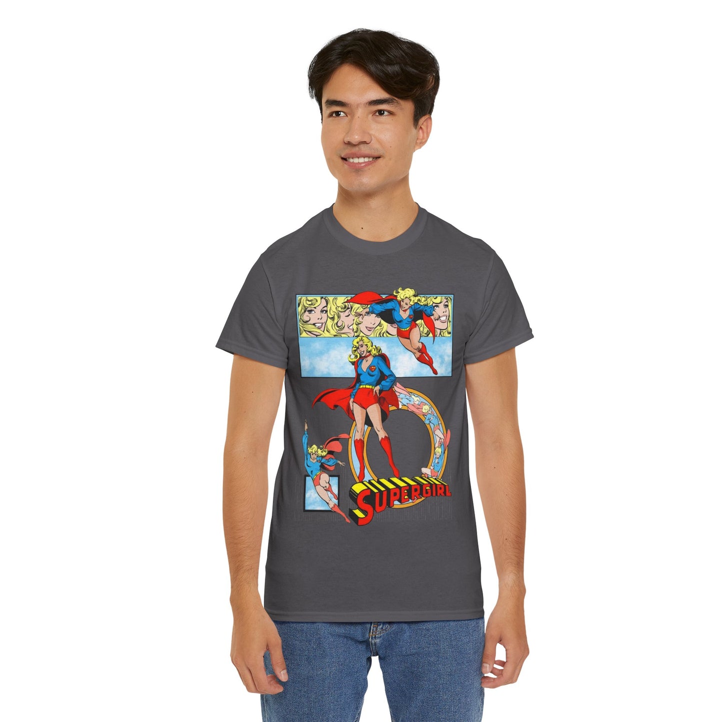 Supergirl T-Shirt - Krypton, Superman, Kara, Kandor - DC Comics - 1980s Art - Style Guide - Superman's Cousin